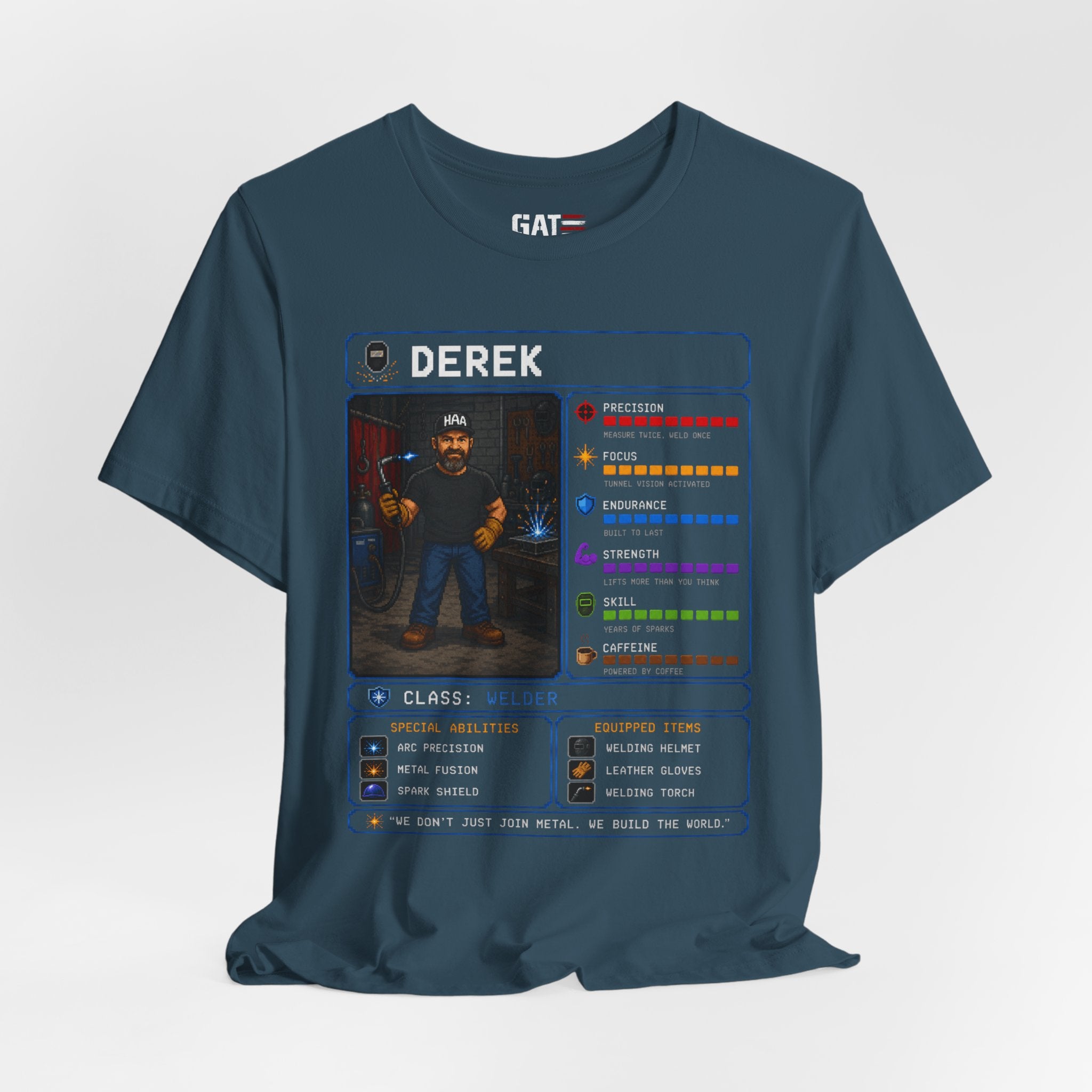 Custom Welder RPG Character Shirt| Personalized Welding Gift
