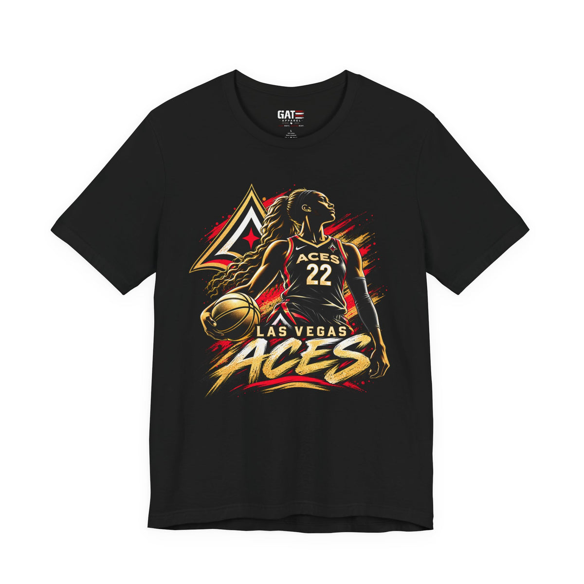 Las Vegas Aces Basketball Shirt – WNBA Game Day Graphic Tee front graphic