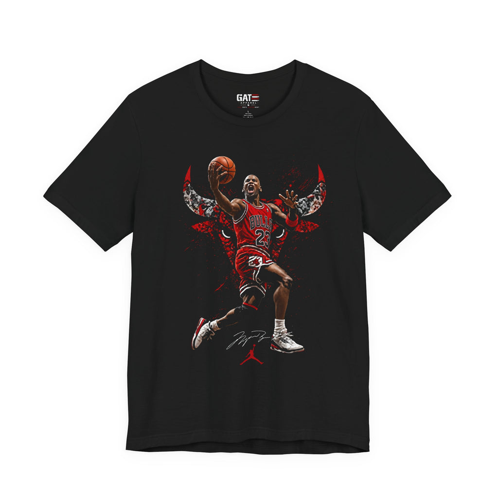 Jordan|Bulls|Legend Dunk T-Shirt — Retro Red Player Graphic
