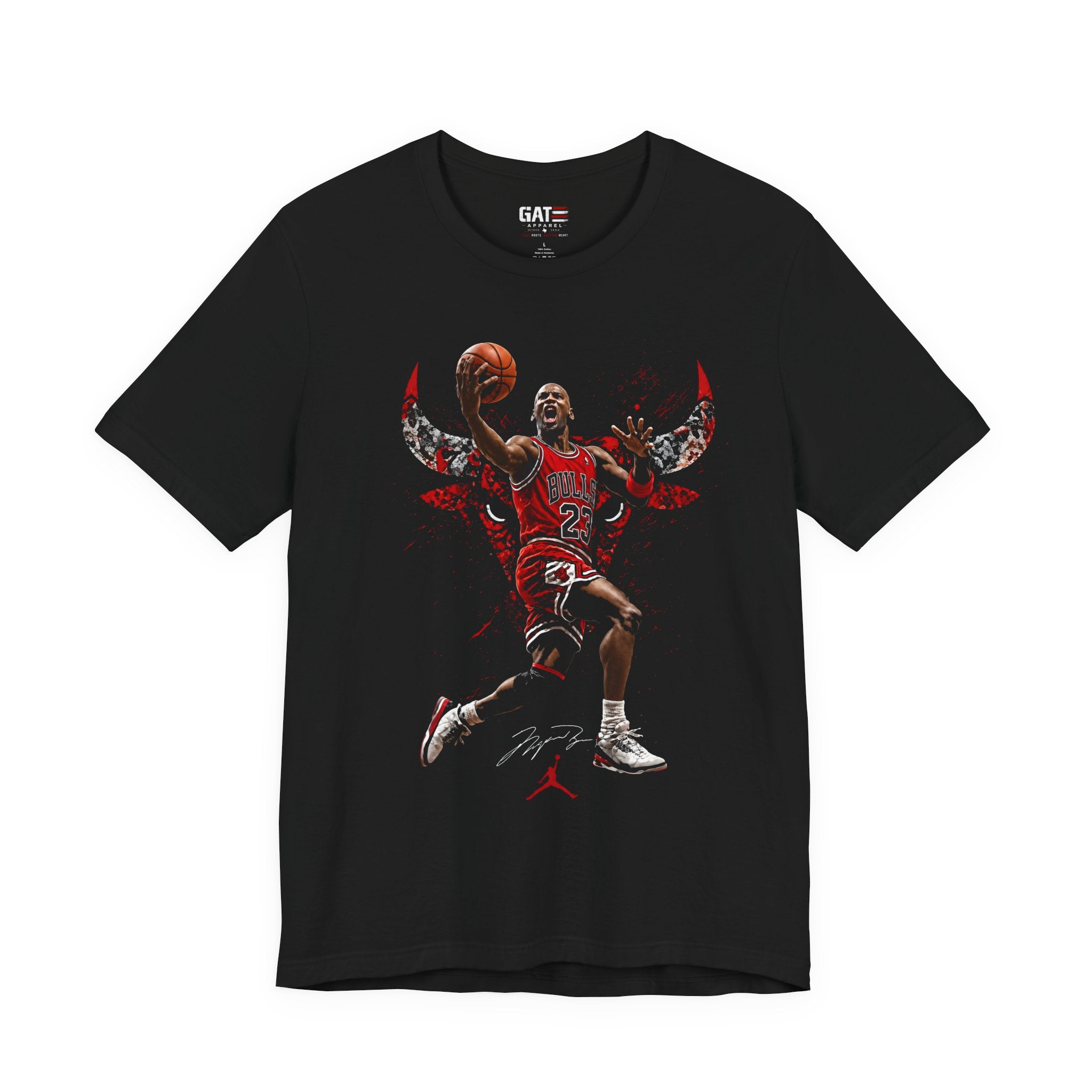 Jordan|Bulls|Legend Dunk T-Shirt — Retro Red Player Graphic