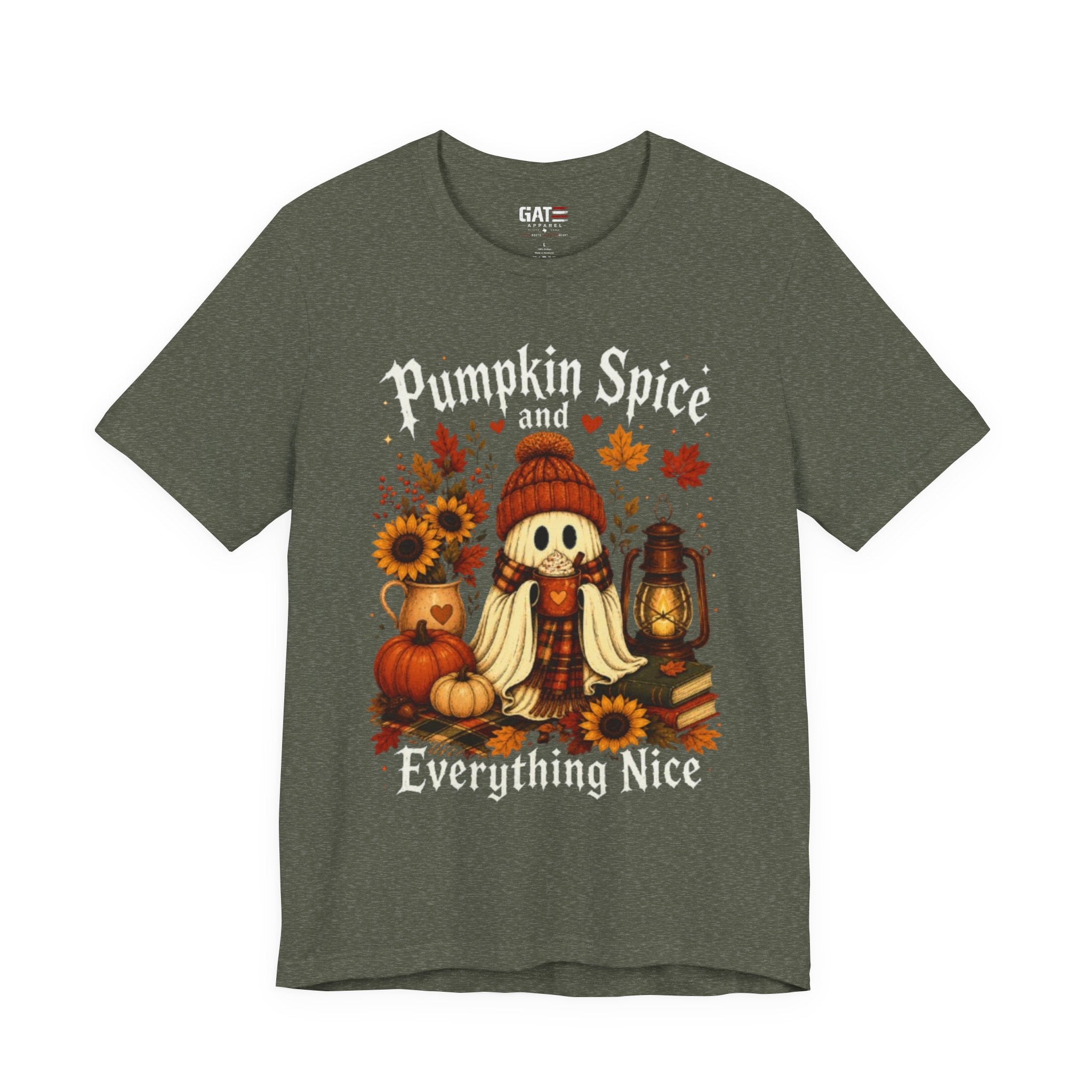 Pumpkin Spice Everything Nice Tee — Fall Scarecrow & Pumpkins Autumn Graphic Shirt