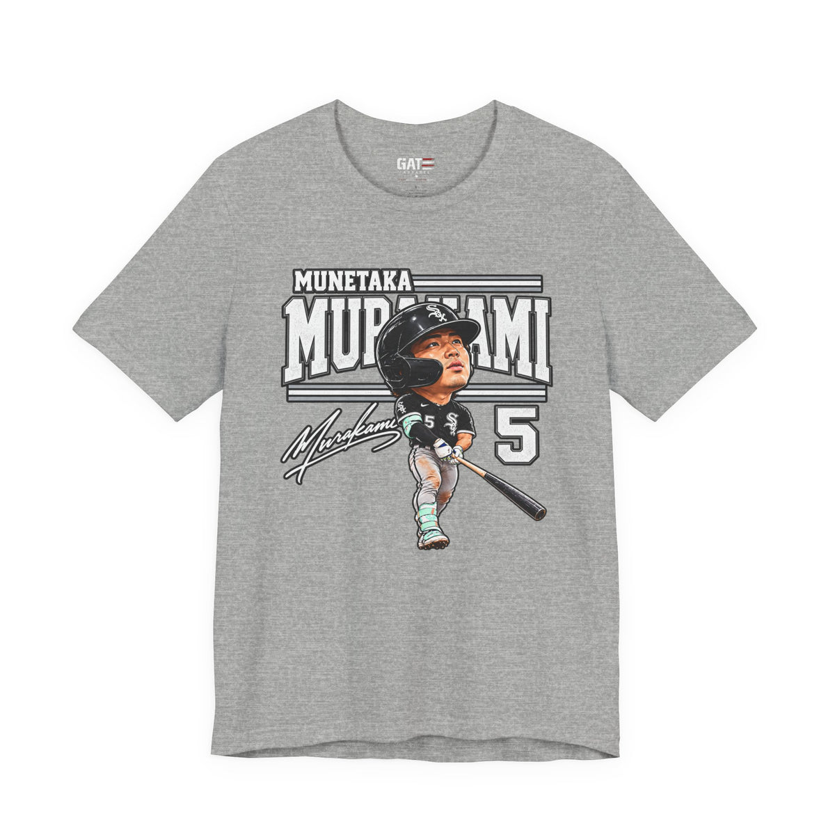 Munetaka Murakami Chicago baseball graphic tee product mockup 4