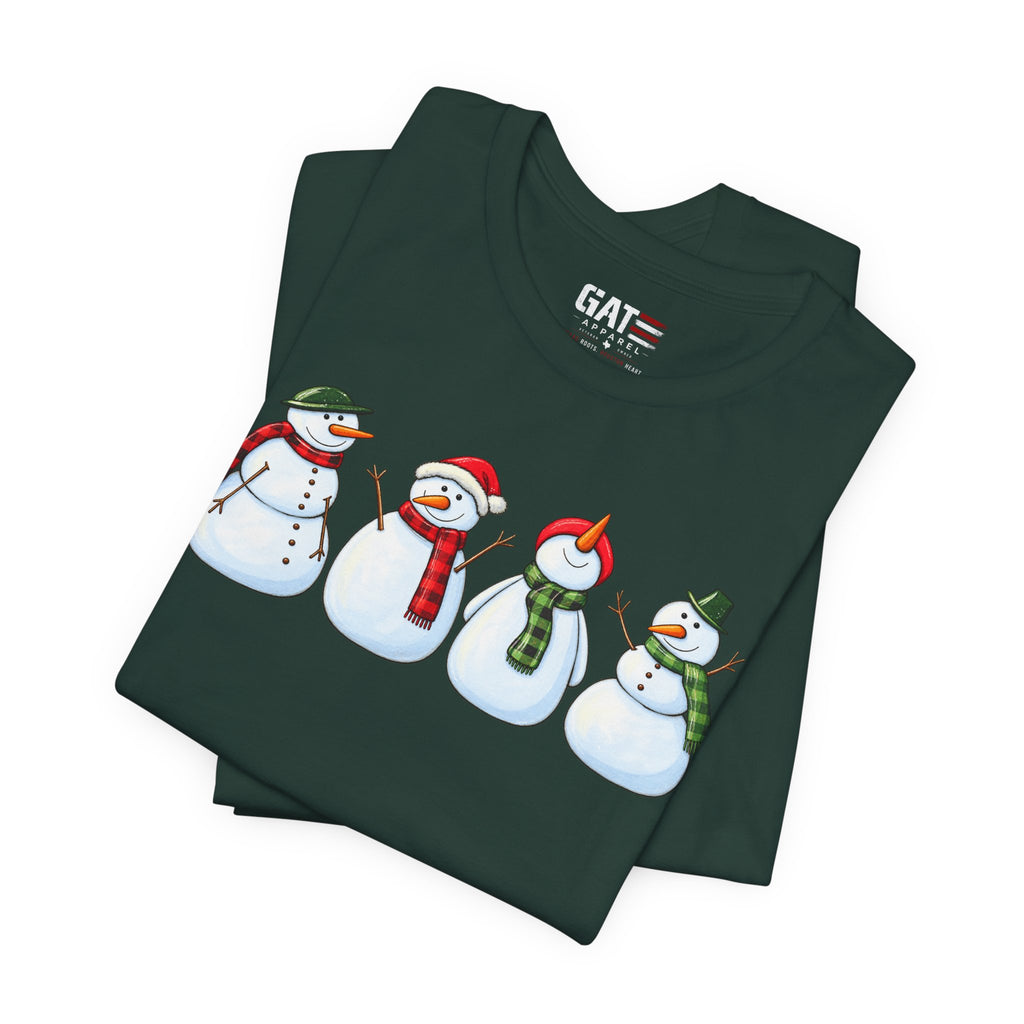 Snowman Winter Graphic T-Shirt - product mockup view 35