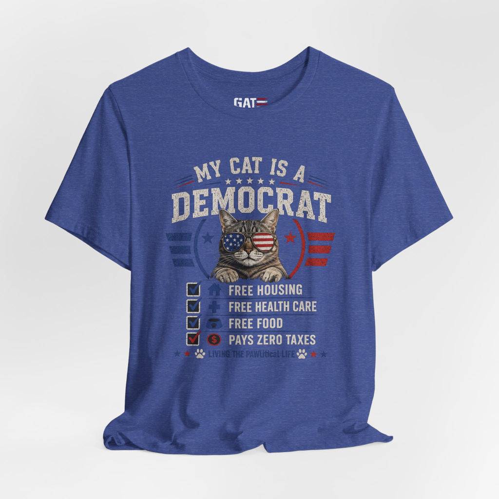 Funny Cat Lover Shirt, Political Humor Tee, Cat Mom Gift, Cat Dad Shirt, Patriotic Cat Lover Gift, Election Humor Tee