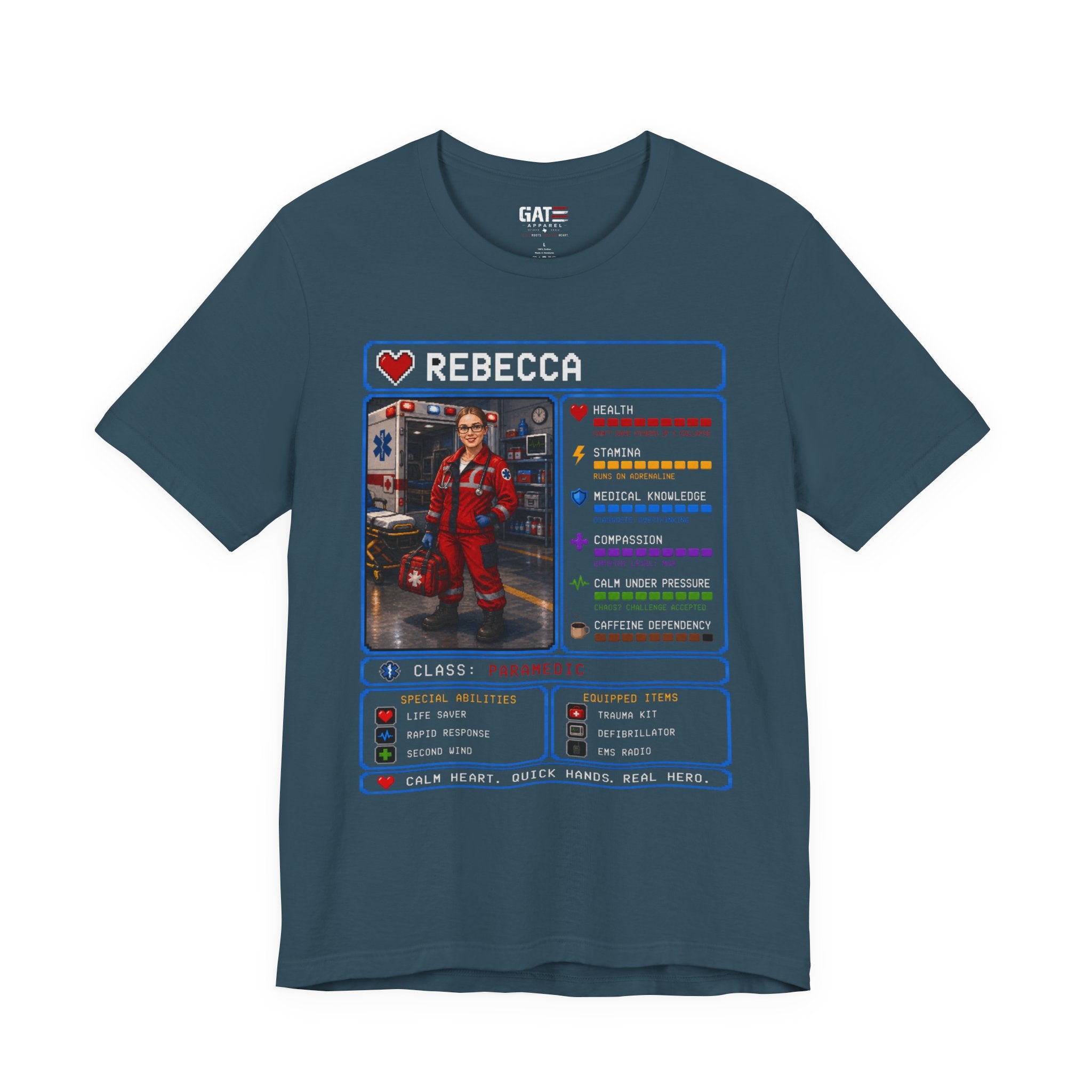 Custom Paramedic RPG Character Shirt | Personalized EMT Gift