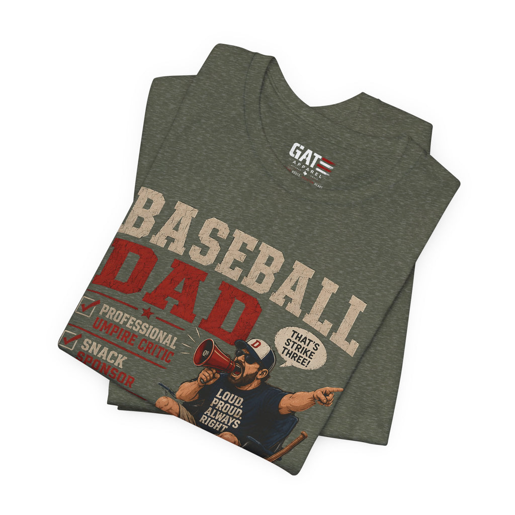 Baseball Dad Shirt, Funny Baseball Dad Gift, Travel Ball Dad Tee, Baseball Parent Shirt, Coach Dad Shirt, Game Day Dad Shirt
