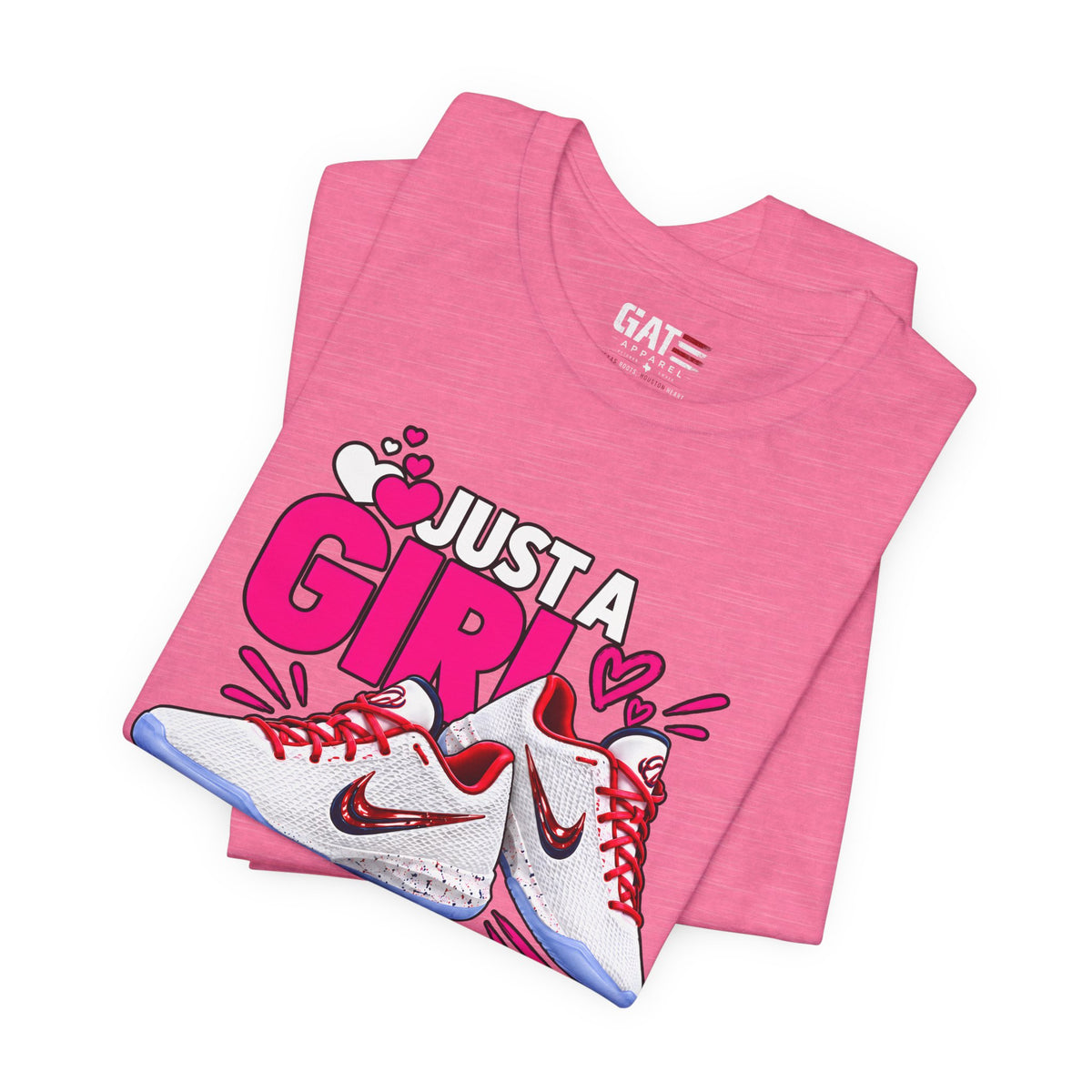 Caitlin Clark Caitlin 1s Just a Girl Sneaker Shirt | Style 4
