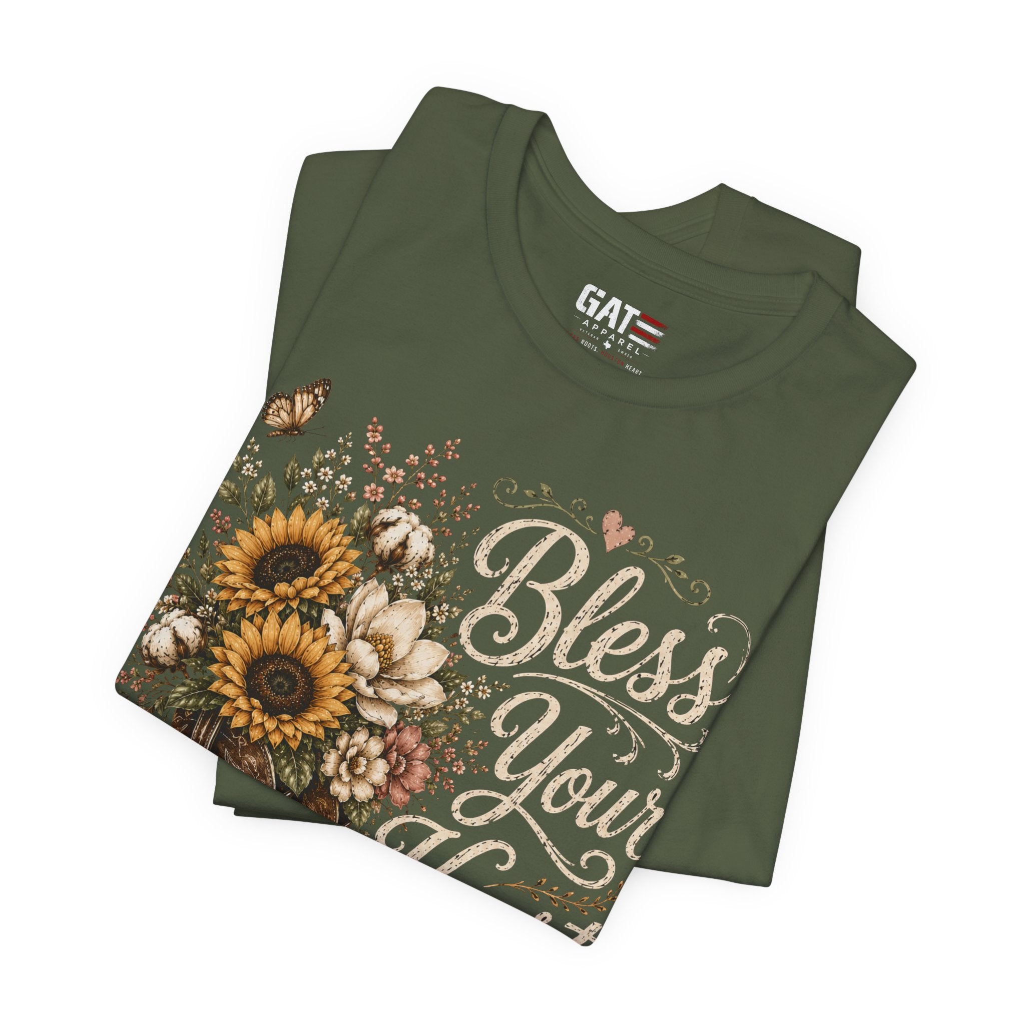 Funny Southern Shirt, Bless Your Heart Tee, Southern Humor Graphic Tee, Magnolia Floral Shirt, Country Girl Gift, Farmhouse Style Tee