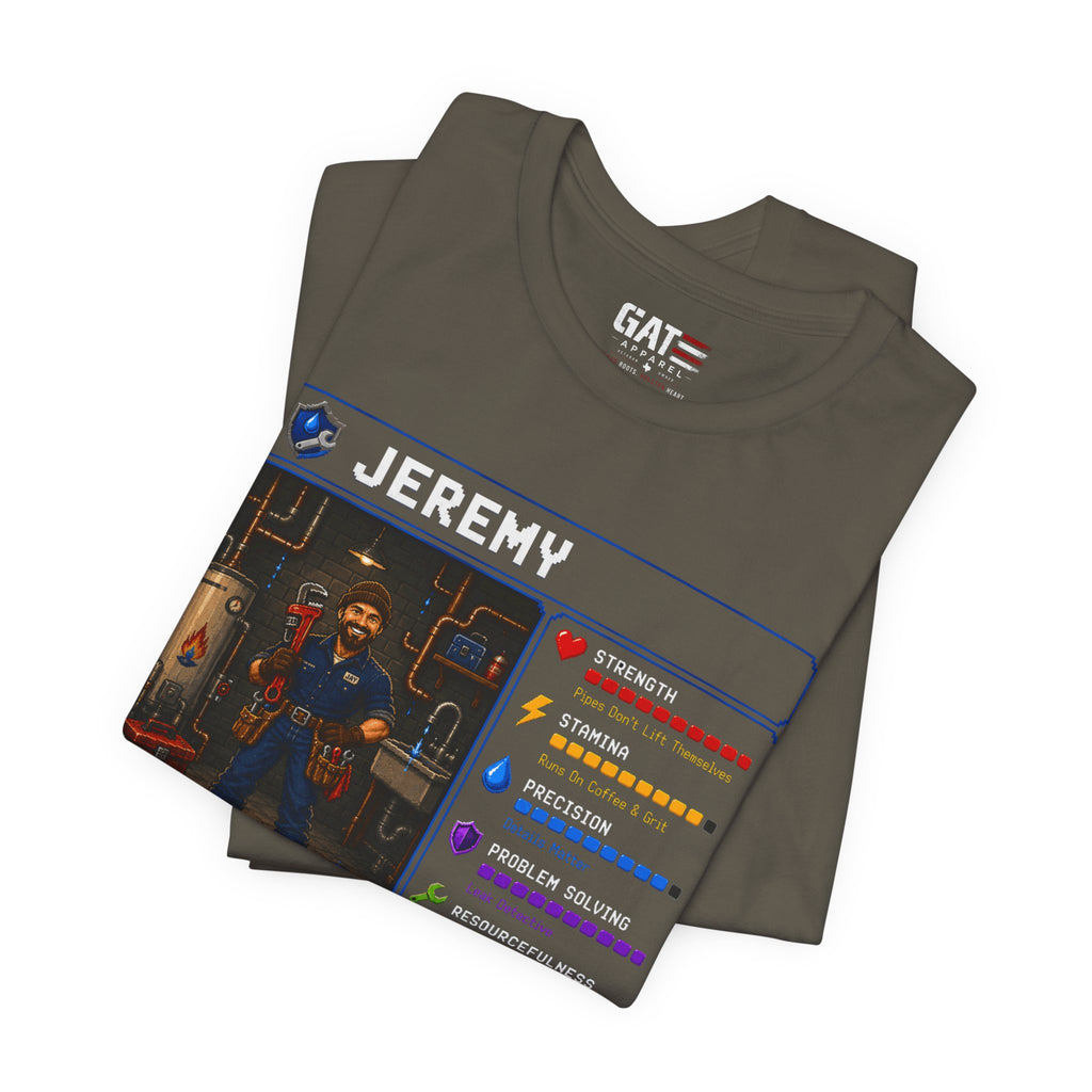 Custom Plumber RPG Character Shirt | Personalized Plumber Gift