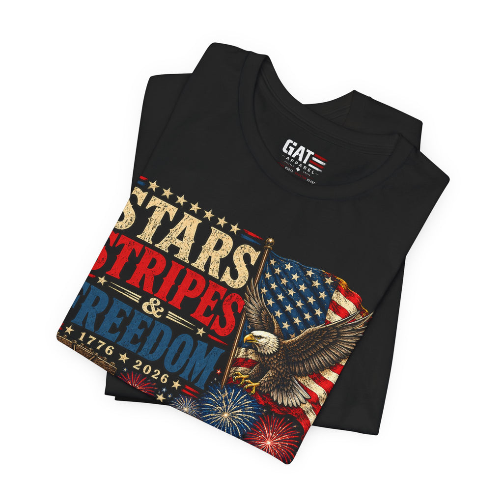 Stars Stripes & Freedom Shirt | Patriotic American Tee