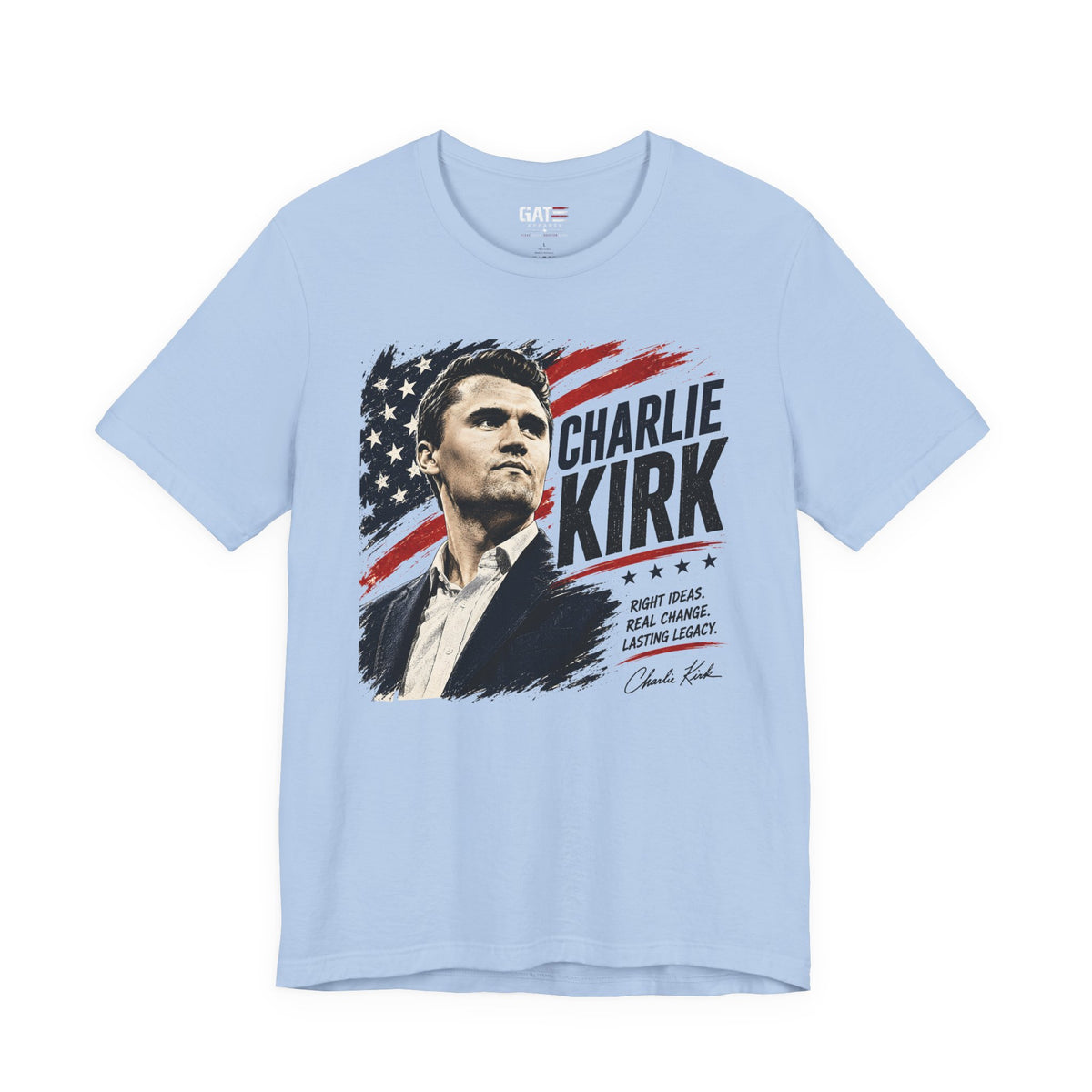 Charlie Kirk Patriotic Shirt | Conservative American Flag Tee