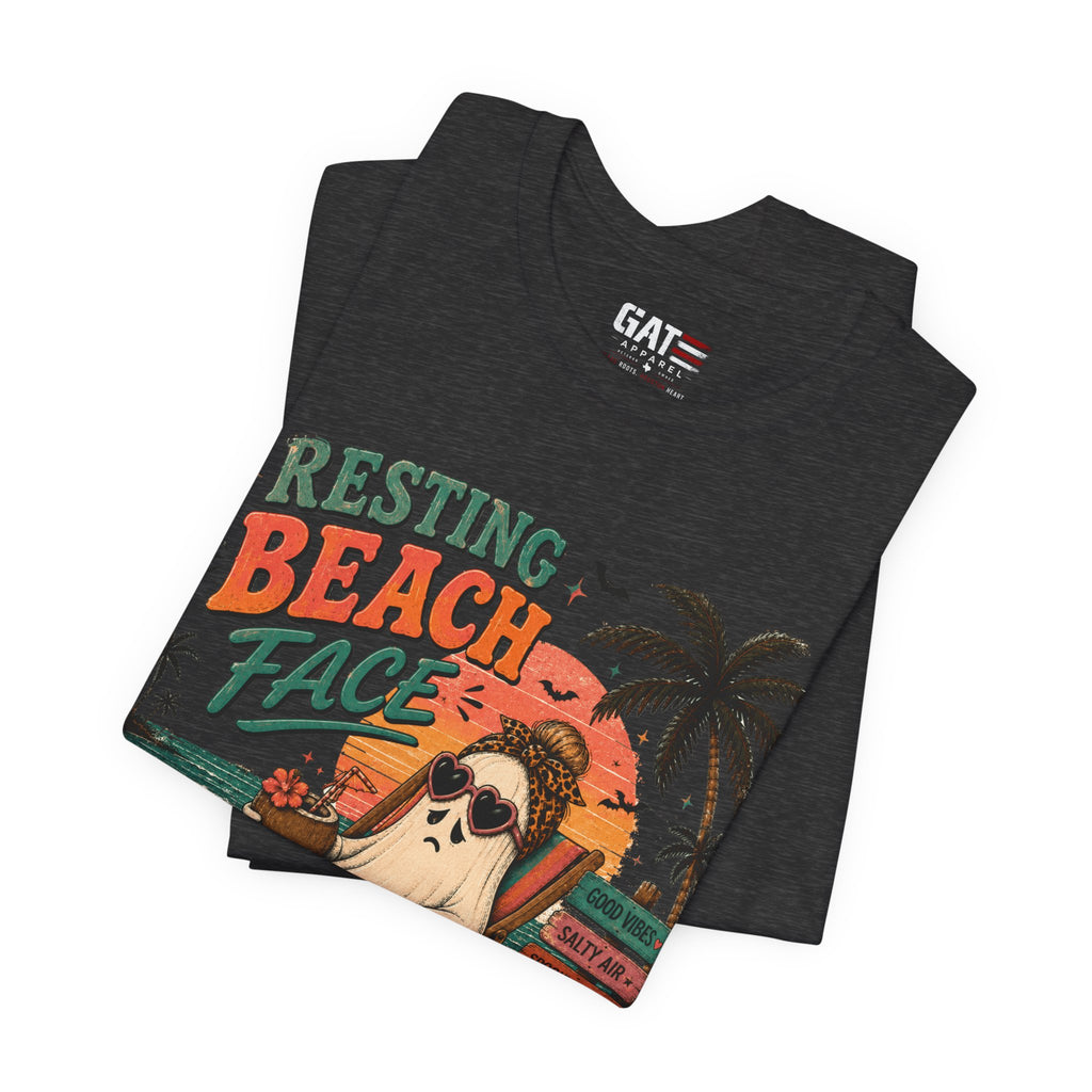 Summerween Shirt, Spooky Beach Shirt, Ghost Beach Tee, Halloween Beach Shirt, Coastal Halloween Tee, Tropical Ghost Shirt