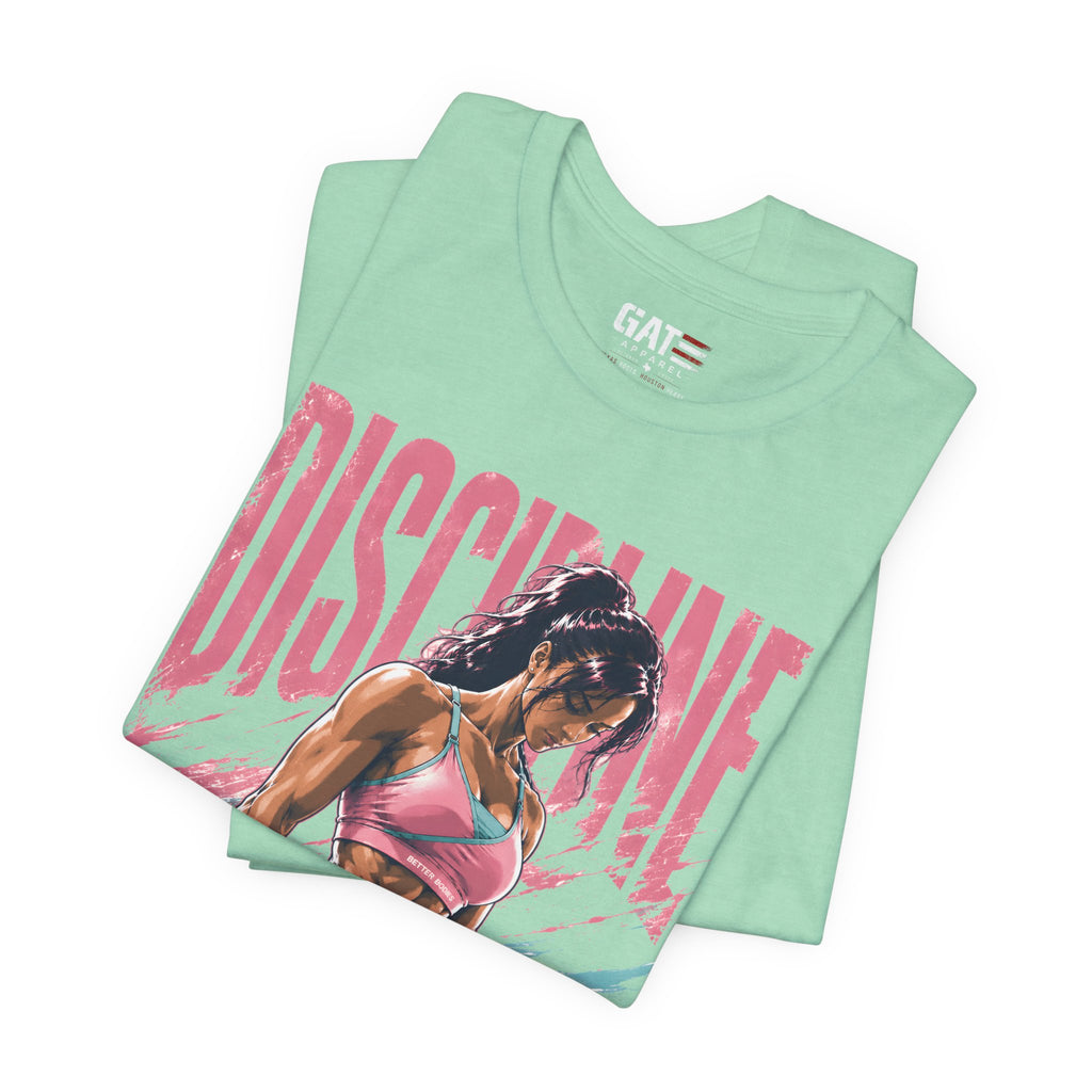 Discipline Looks Good On You Shirt, Women's Gym Shirt, Motivational Workout Tee, Fitness Graphic T Shirt, Cute Gym Apparel, Weightlifting