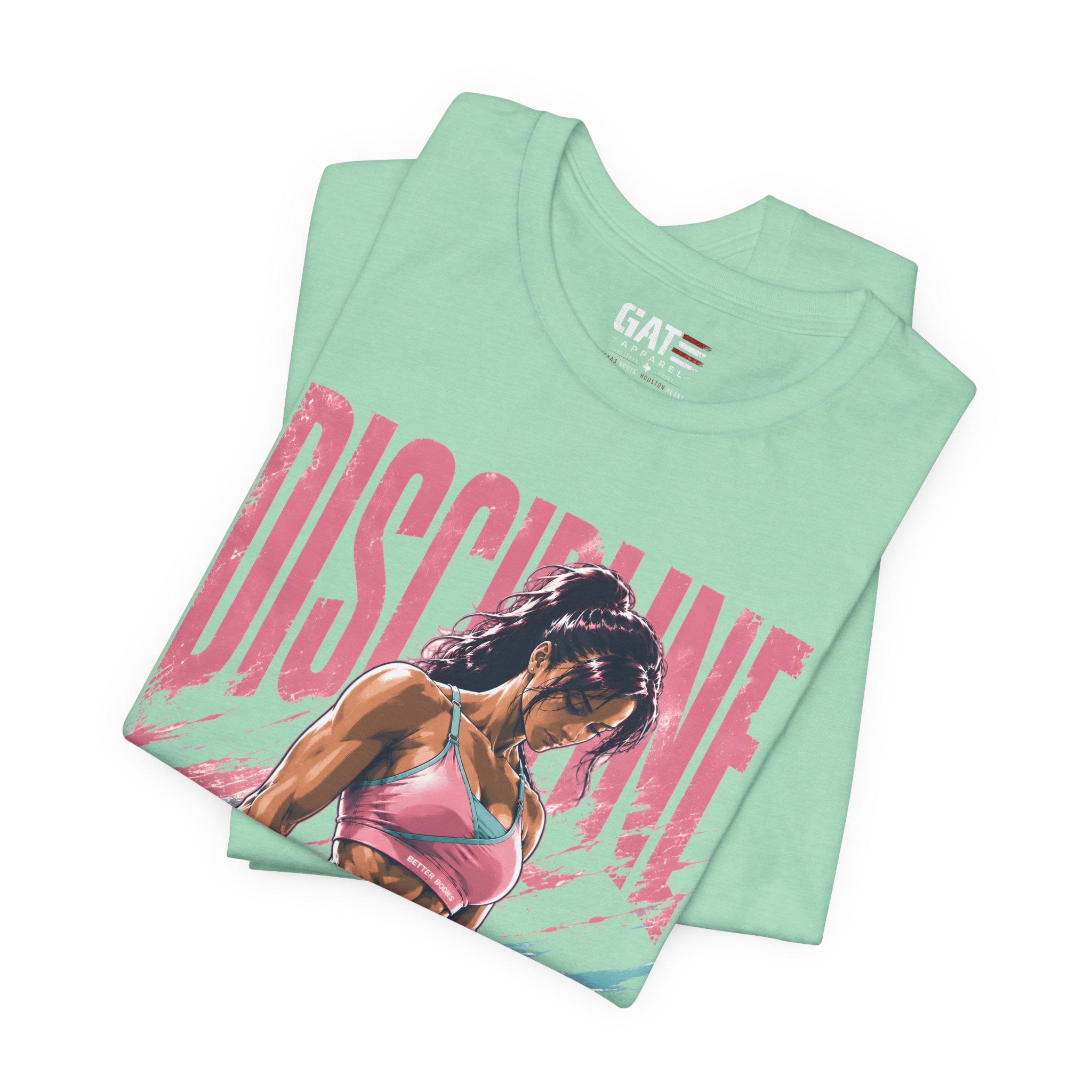 Discipline Looks Good On You Shirt, Women's Gym Shirt, Motivational Workout Tee, Fitness Graphic T Shirt, Cute Gym Apparel, Weightlifting