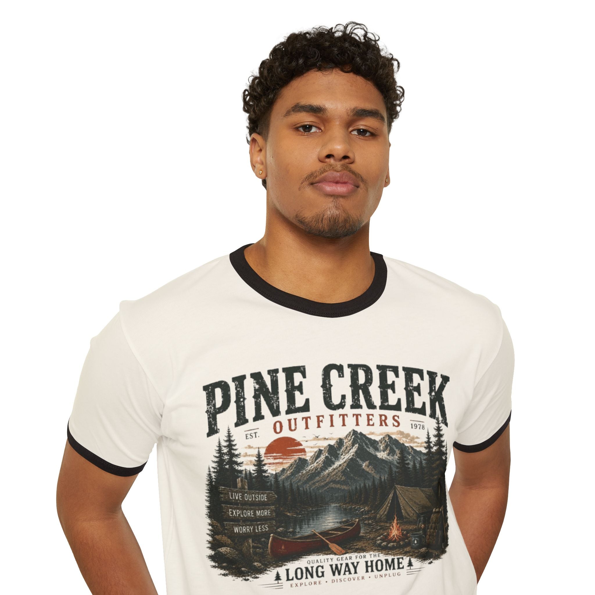 Pine Creek Outfitters 'A Long Way Home' Ringer T-Shirt