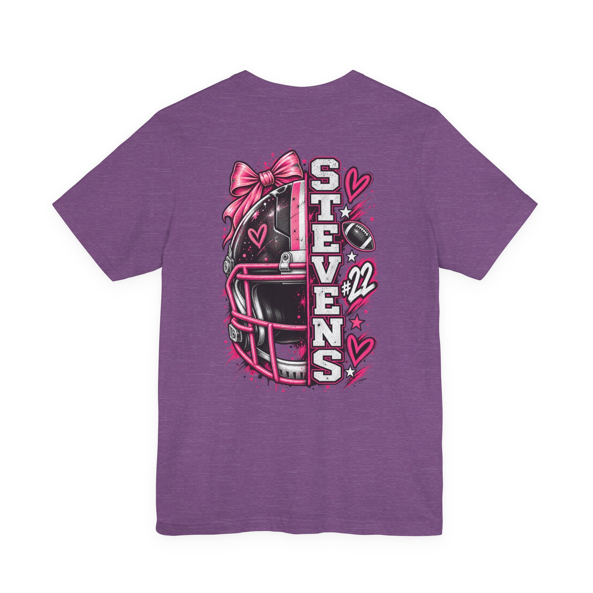 Football Mom Personalized Shirt Custom Player Name Number Helmet Game Day Tee