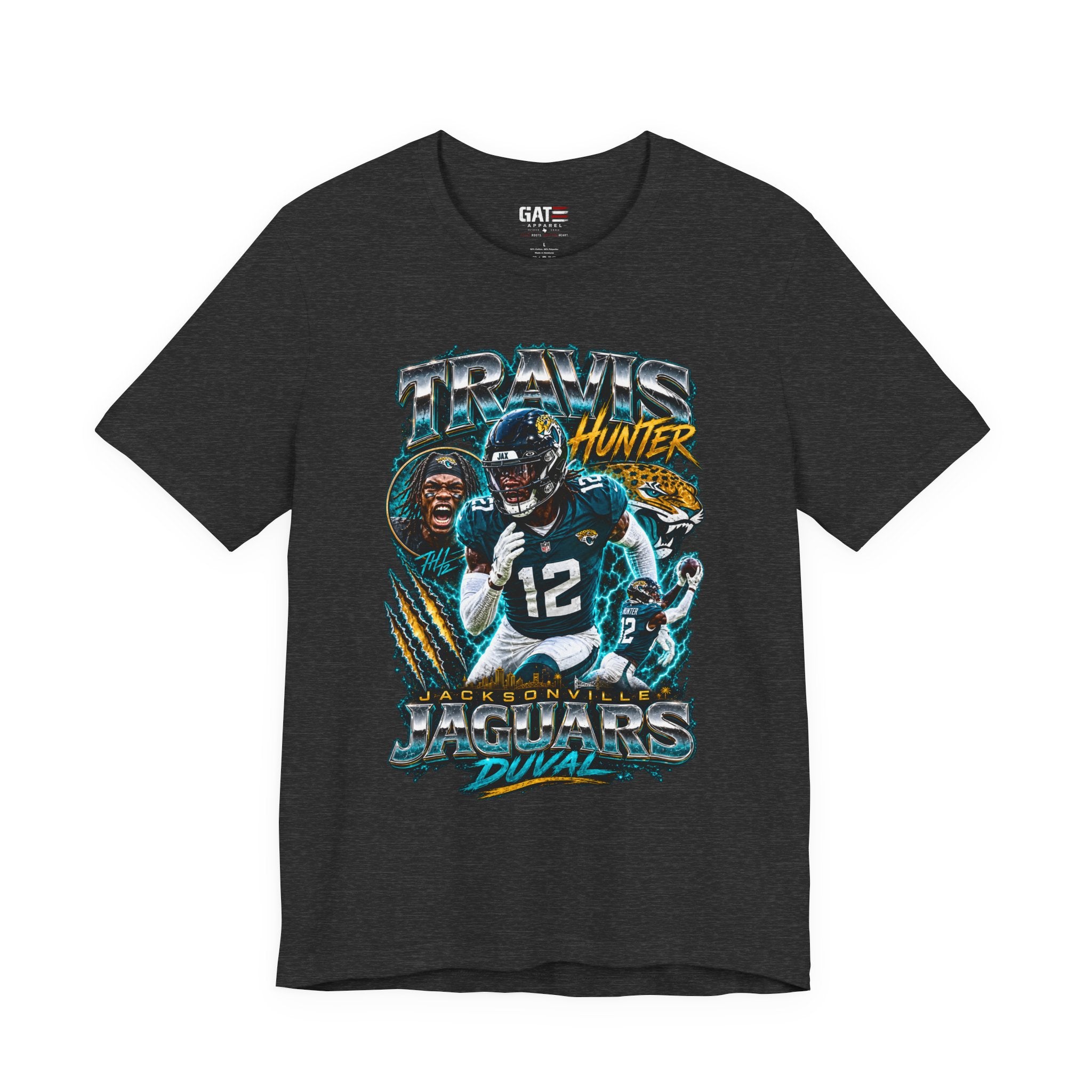 Travis Hunter Jacksonville Jaguars Tee Retro Player Graphic T-Shirt