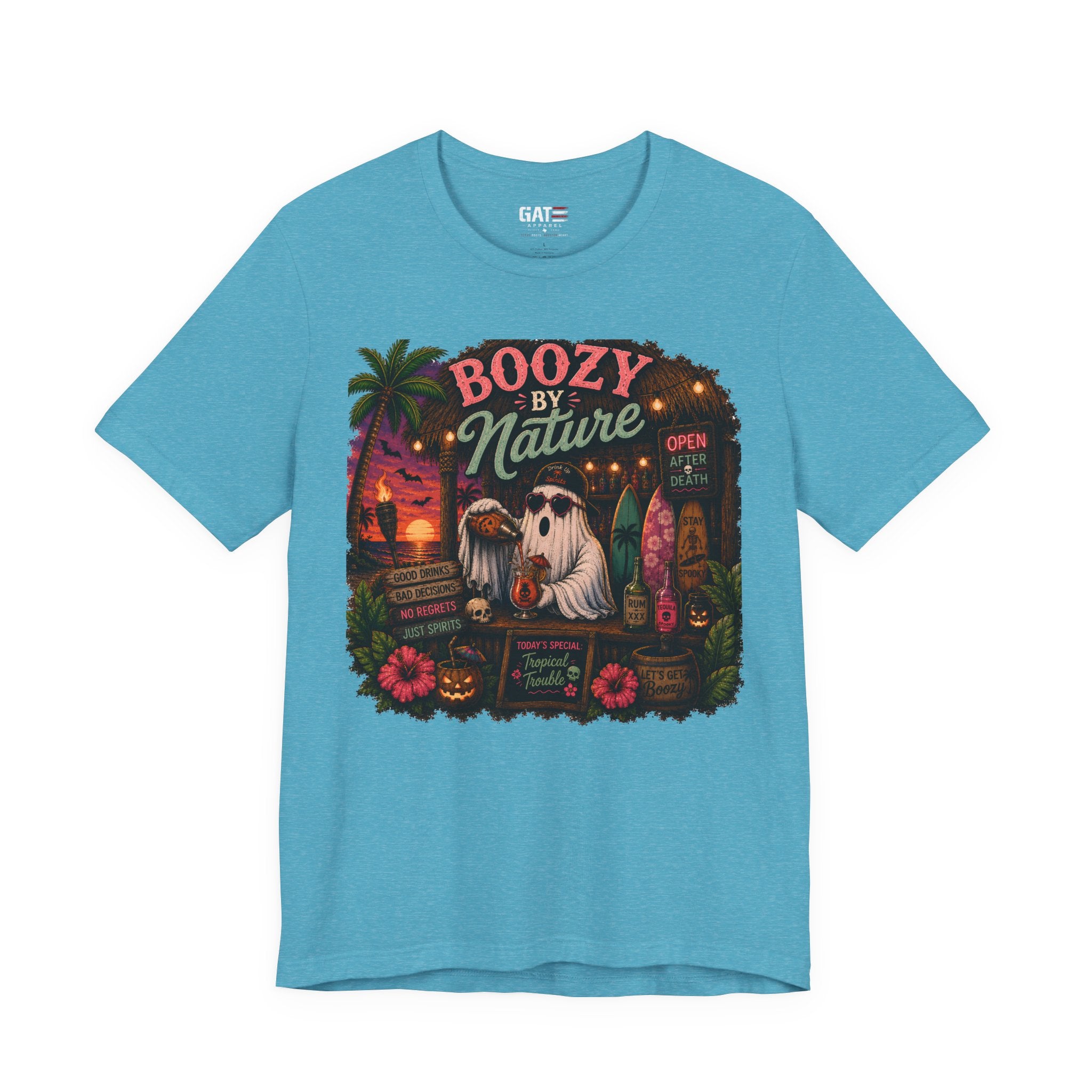 Summerween Shirt, Spooky Beach Shirt, Ghost Beach Tee, Halloween Beach Shirt, Coastal Halloween Tee, Tropical Ghost Shirt