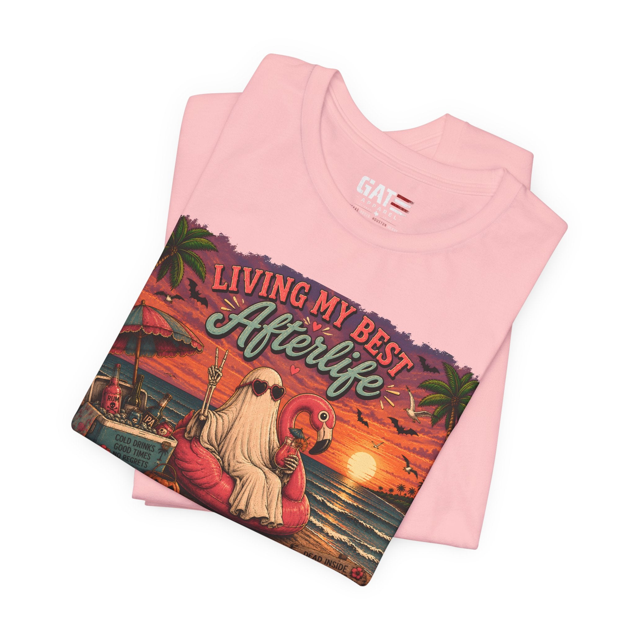 Summerween Shirt, Spooky Beach Shirt, Ghost Beach Tee, Halloween Beach Shirt, Coastal Halloween Tee, Tropical Ghost Shirt