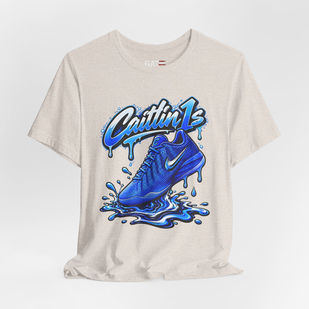 Caitlin Clark Caitlin 1s Racer Blue Drip Sneaker Shirt