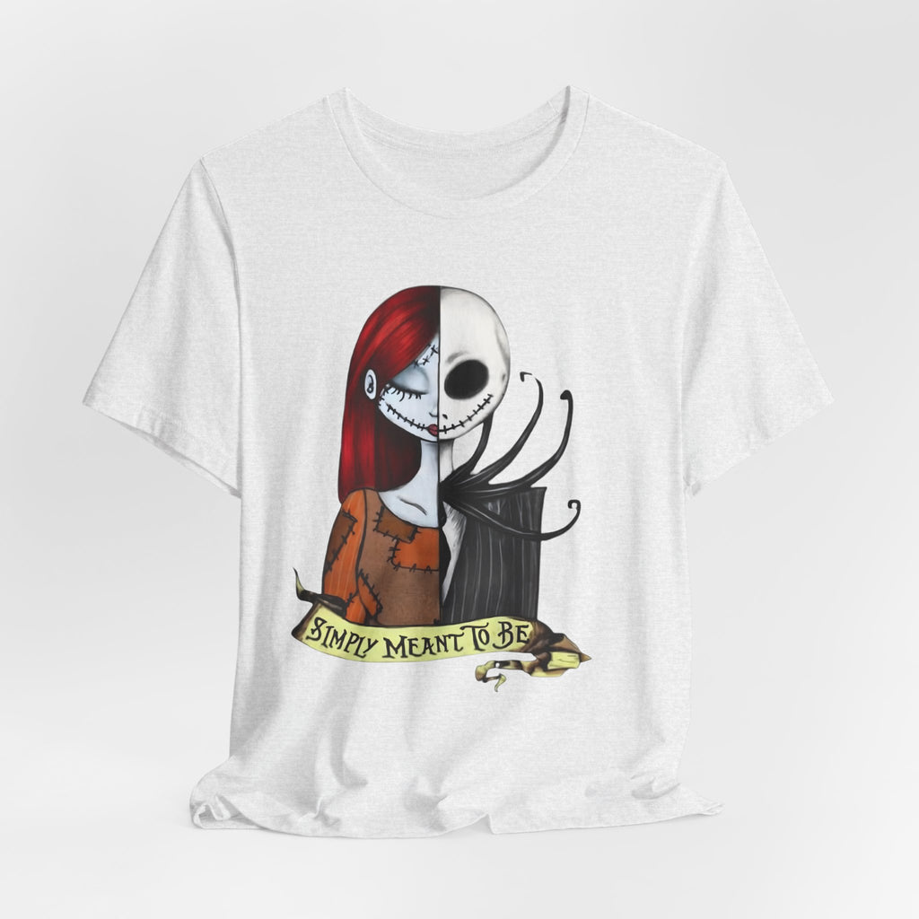 Nightmare Romance T-Shirt — "Simply Meant to Be" Jack & Sally Gothic Tee