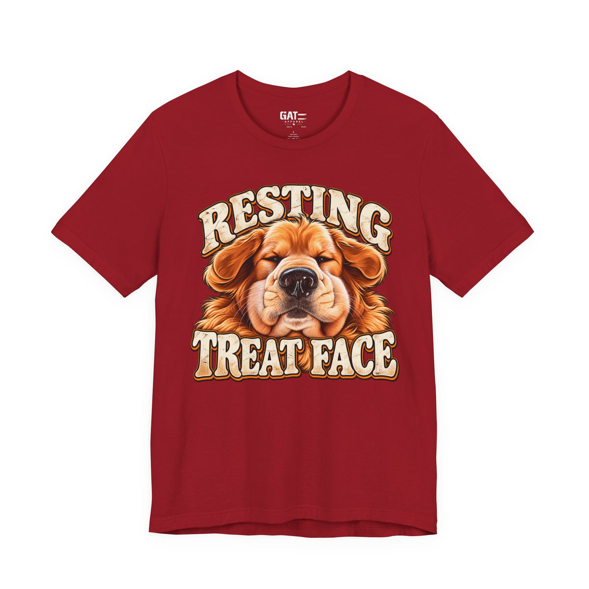 Resting Treat Face Dog T-Shirt — Funny Puppy Graphic Tee for Dog Lovers