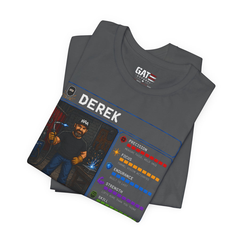 Custom Welder RPG Character Shirt| Personalized Welding Gift