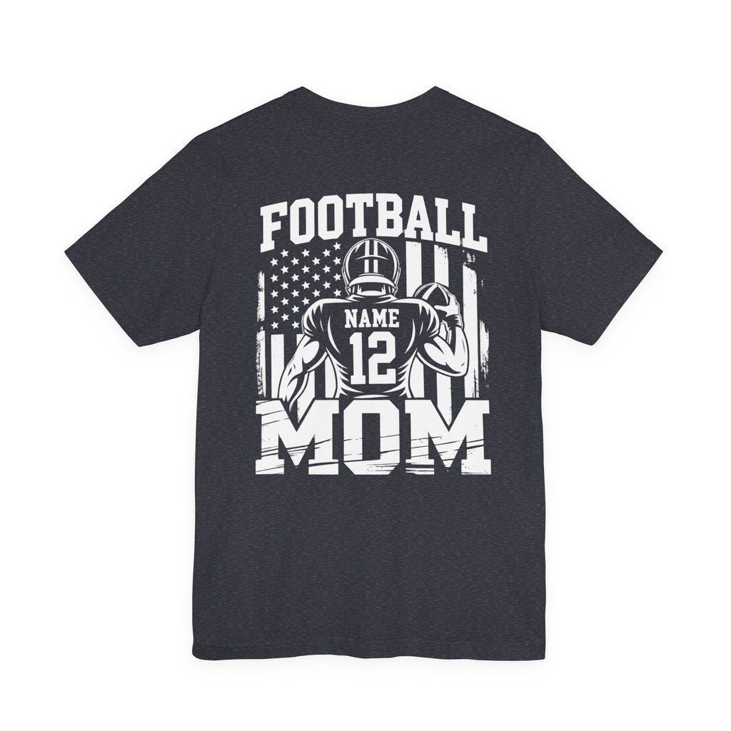 Football Mom Personalized Shirt Custom Player Name Number Game Day Tee