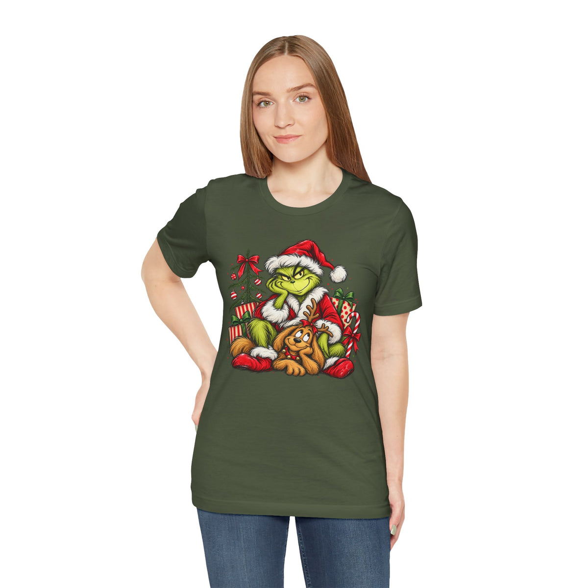 Grinch Christmas Graphic T-Shirt - product mockup view 28