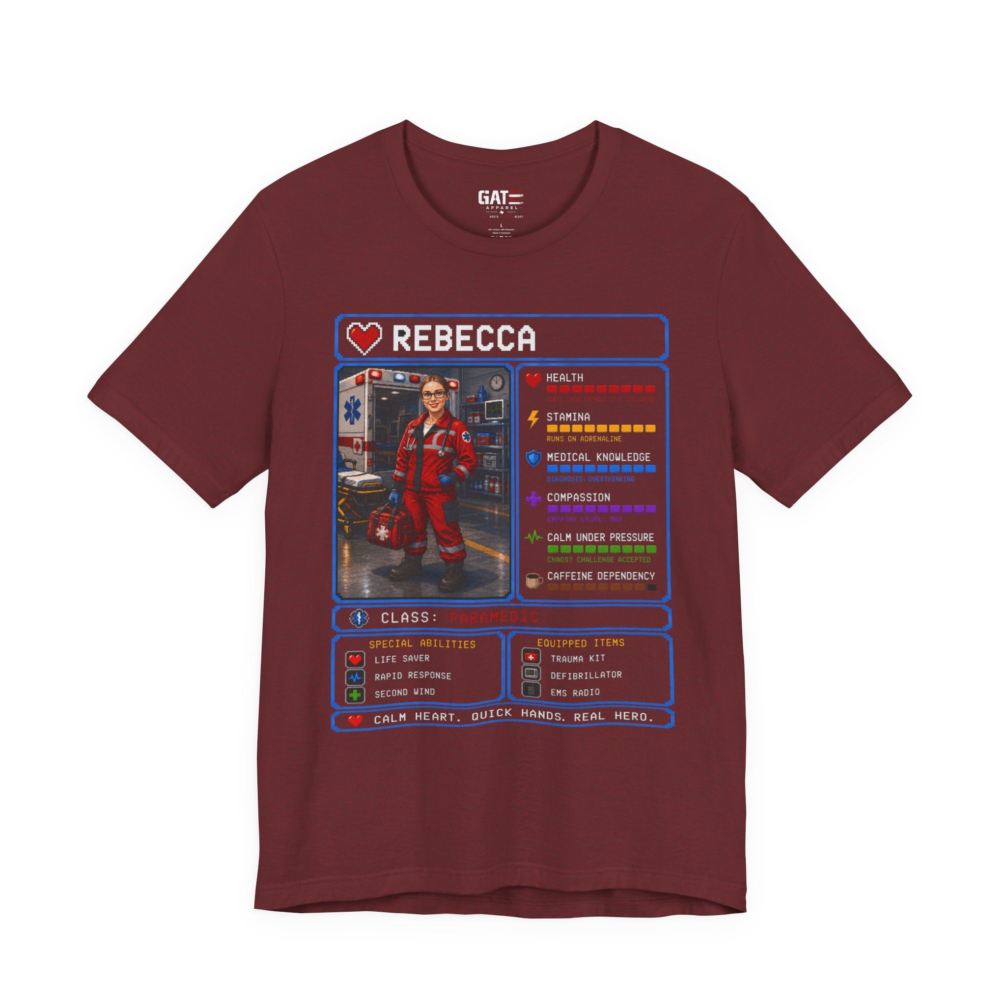 Custom Paramedic RPG Character Shirt | Personalized EMT Gift