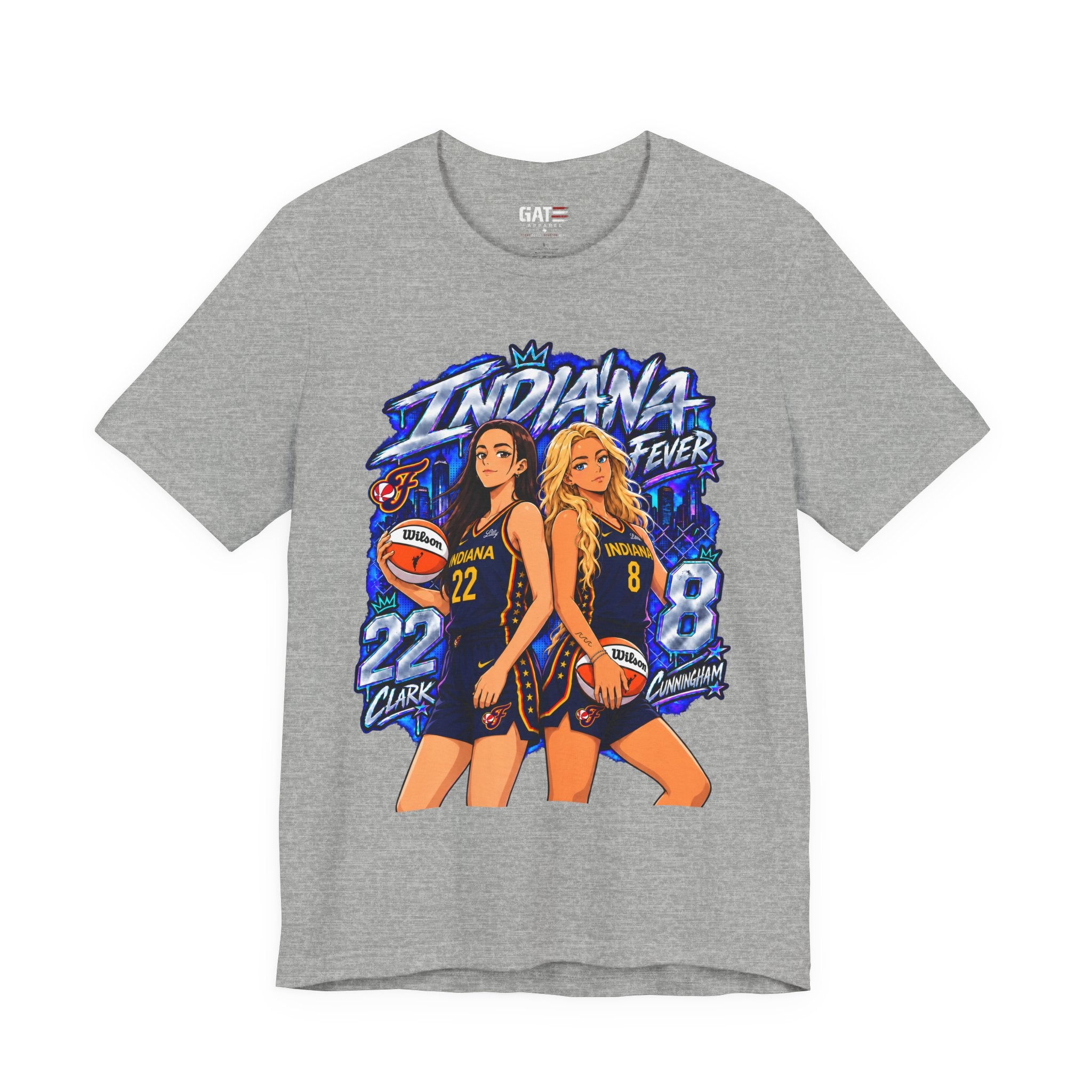 Caitlin Clark Sophie Cunningham Indiana Fever Anime Shirt WNBA Basketball Tee