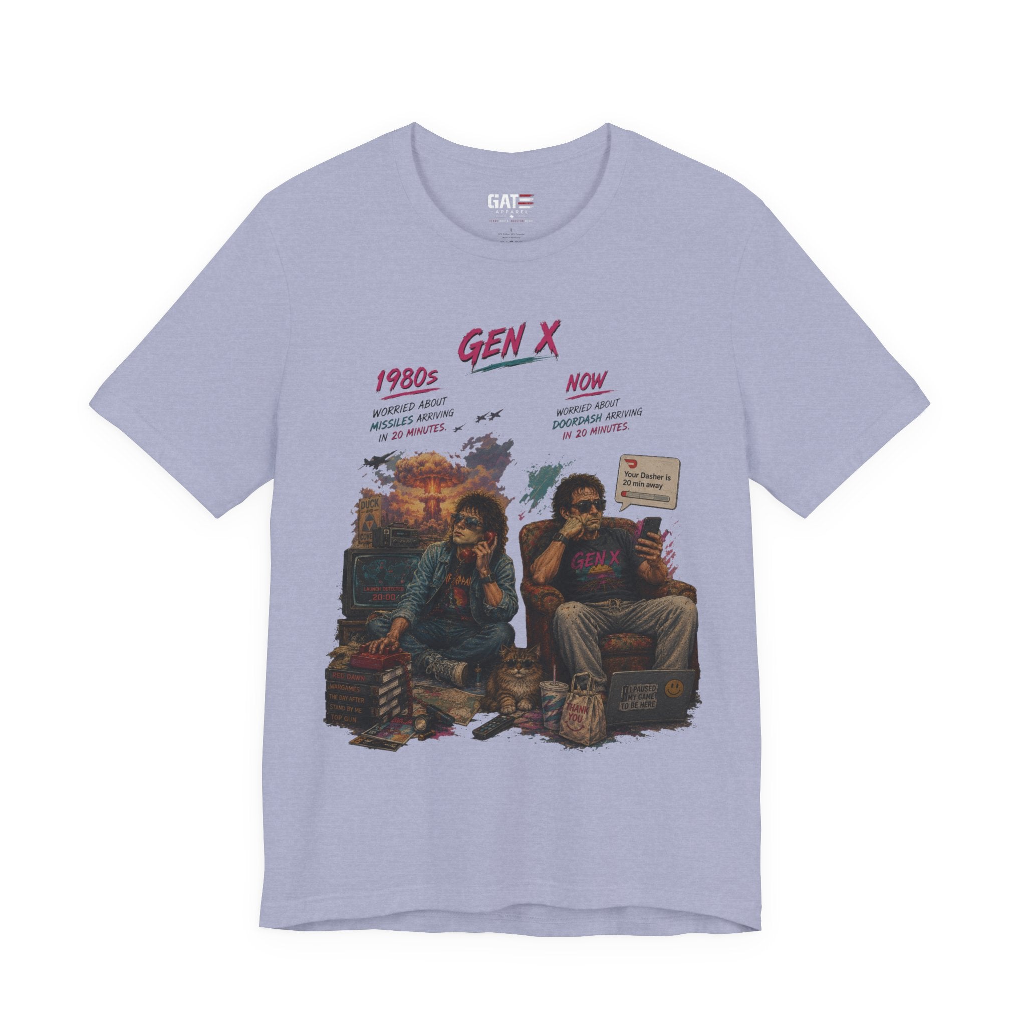 Gen X Retro Movie Night T-Shirt — Vintage 80s Pop Culture Tee