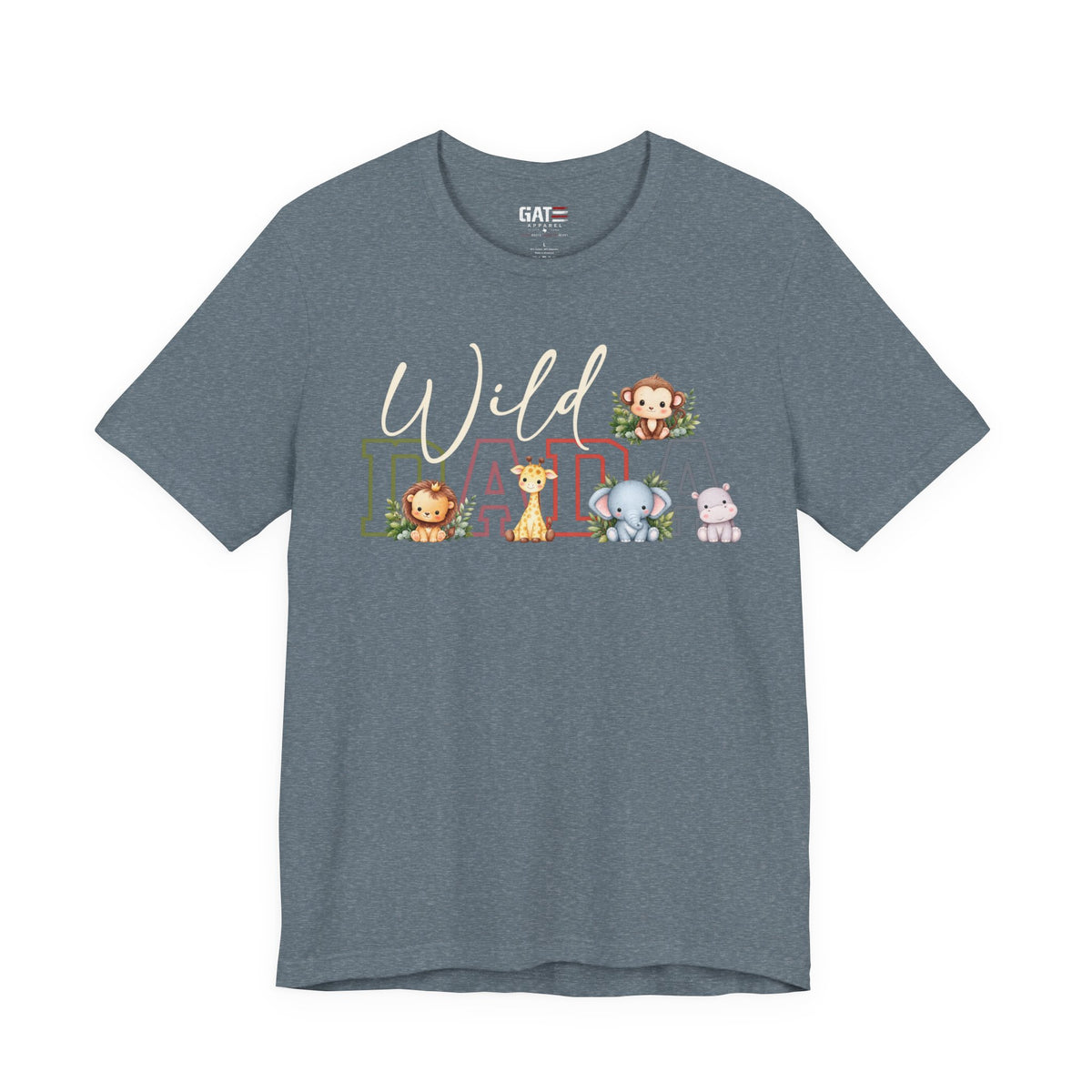 Wild Dada Safari Animals Tee – Cute Jungle Baby Animal Graphic Shirt - product image 15