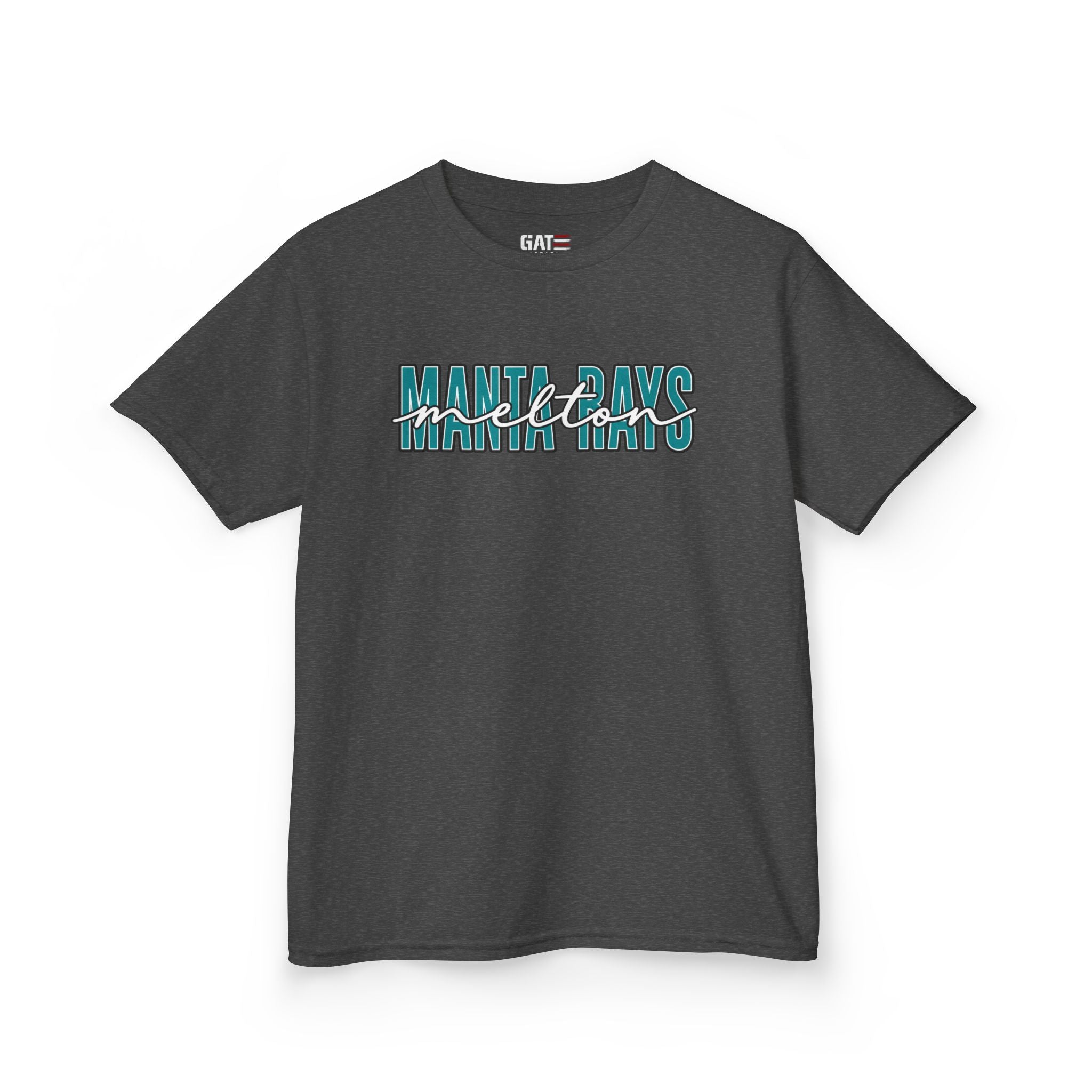 Kids Tee Melton Elementary — Melton Script Teal