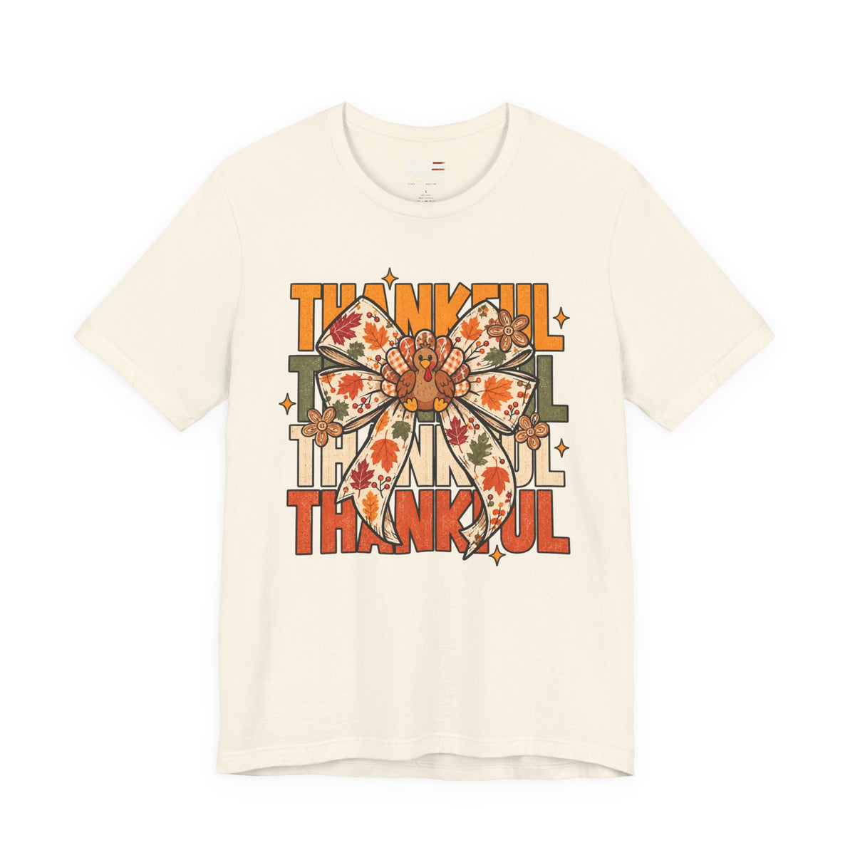 Thankful Bow Shirt | Retro Thanksgiving Graphic Tee