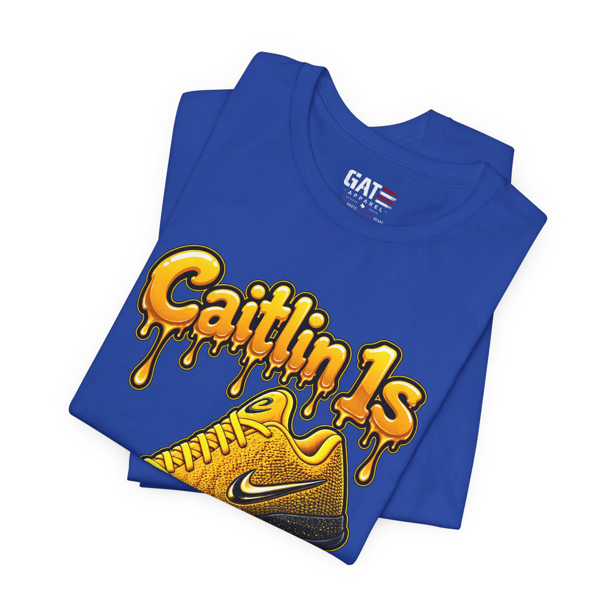 Caitlin Clark Caitlin 1s Iowa Yellow Paint Sneaker Shirt