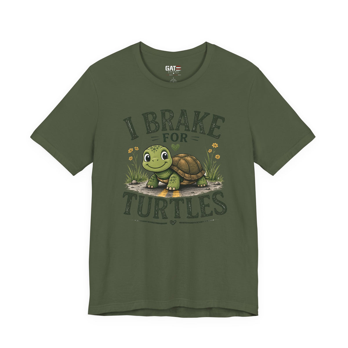 I Brake for Turtles Shirt | Funny Turtle Lover Tee