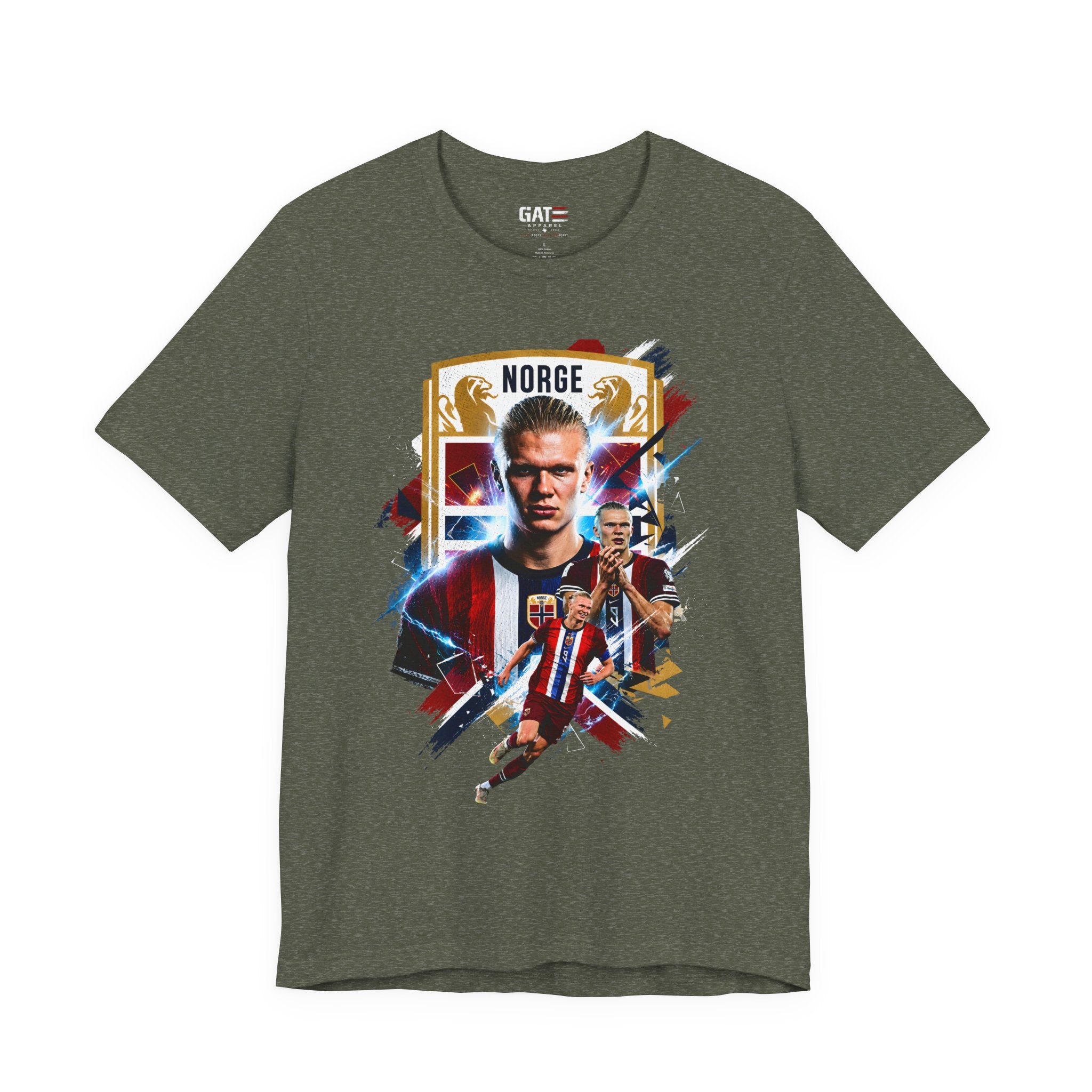 Erling Haaland|Norwegian Soccer|Patriotic Football Graphic T-Shirt