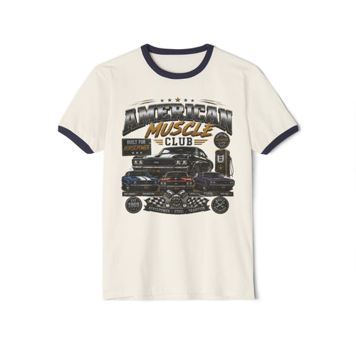 American Muscle Club Ringer Shirt | Vintage Car Tee