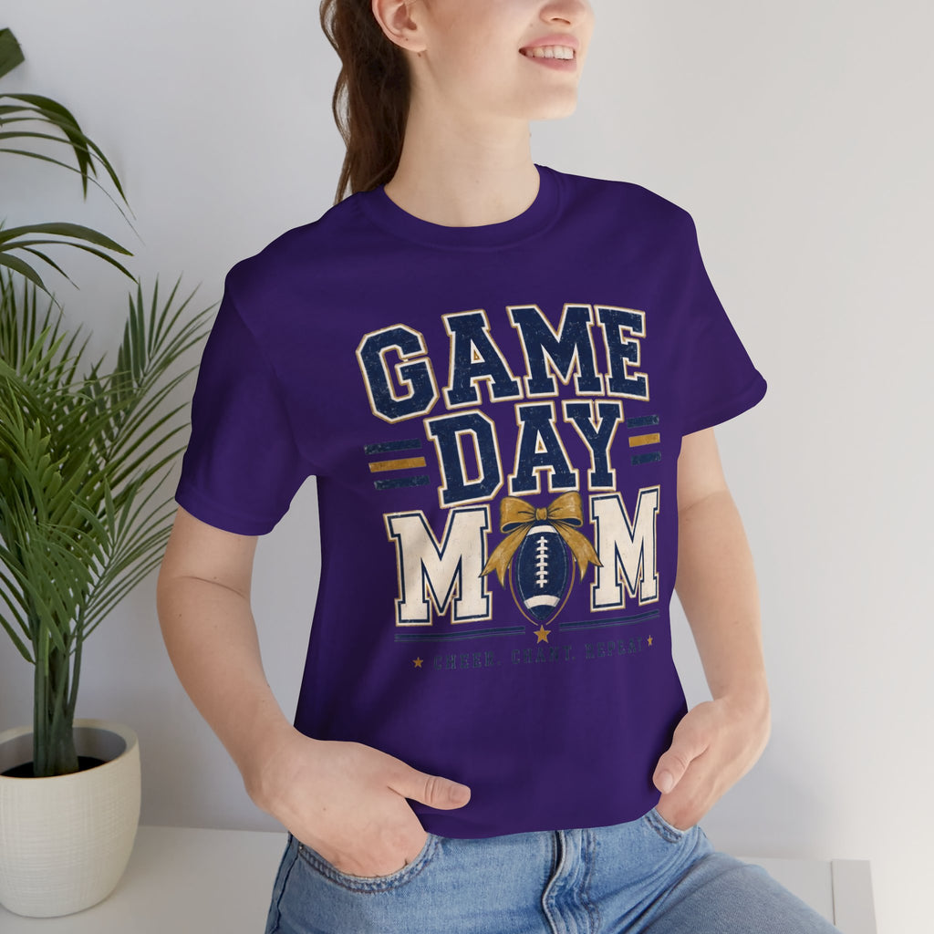 Game Day Mom T-Shirt — Football Cheer & Mom Tee ("Game Day Mom" design)