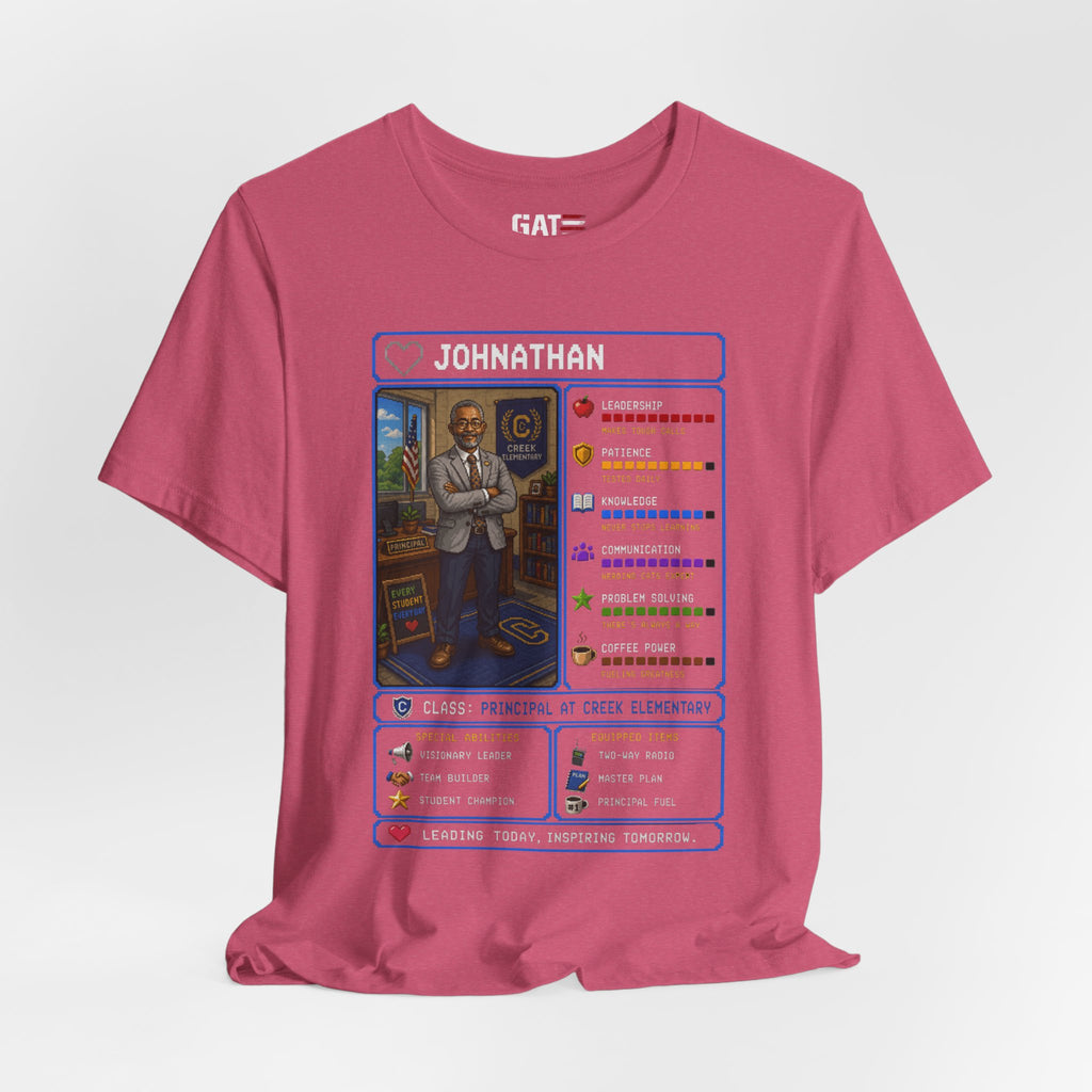 Custom Principal RPG Character Shirt | Personalized School Administrator Gift