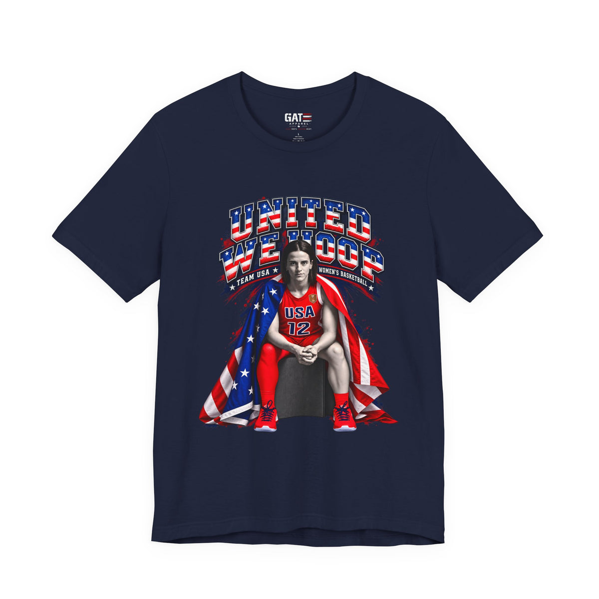 Caitlin Clark Team USA Shirt | WNBA Tee Style 2