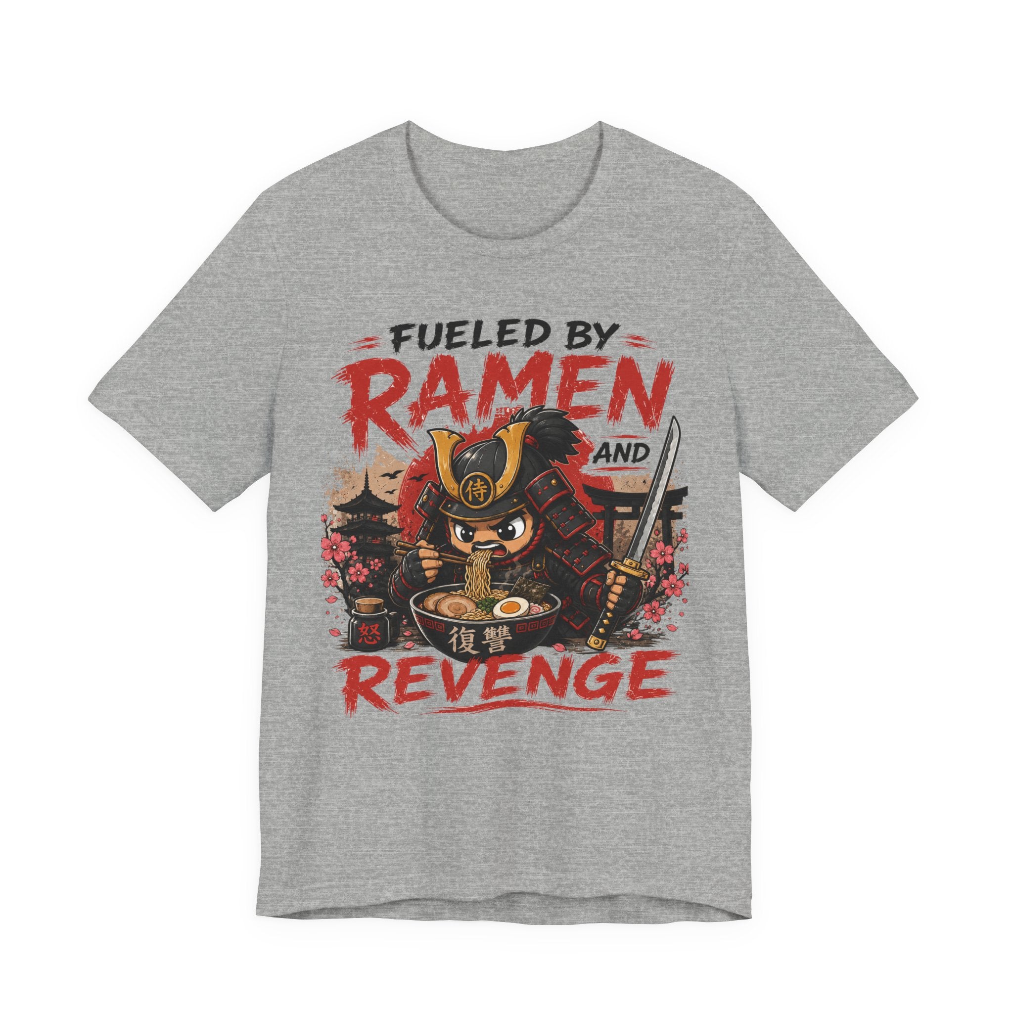 Fueled by Ramen and Revenge Tee — Samurai Ramen Graphic T-Shirt