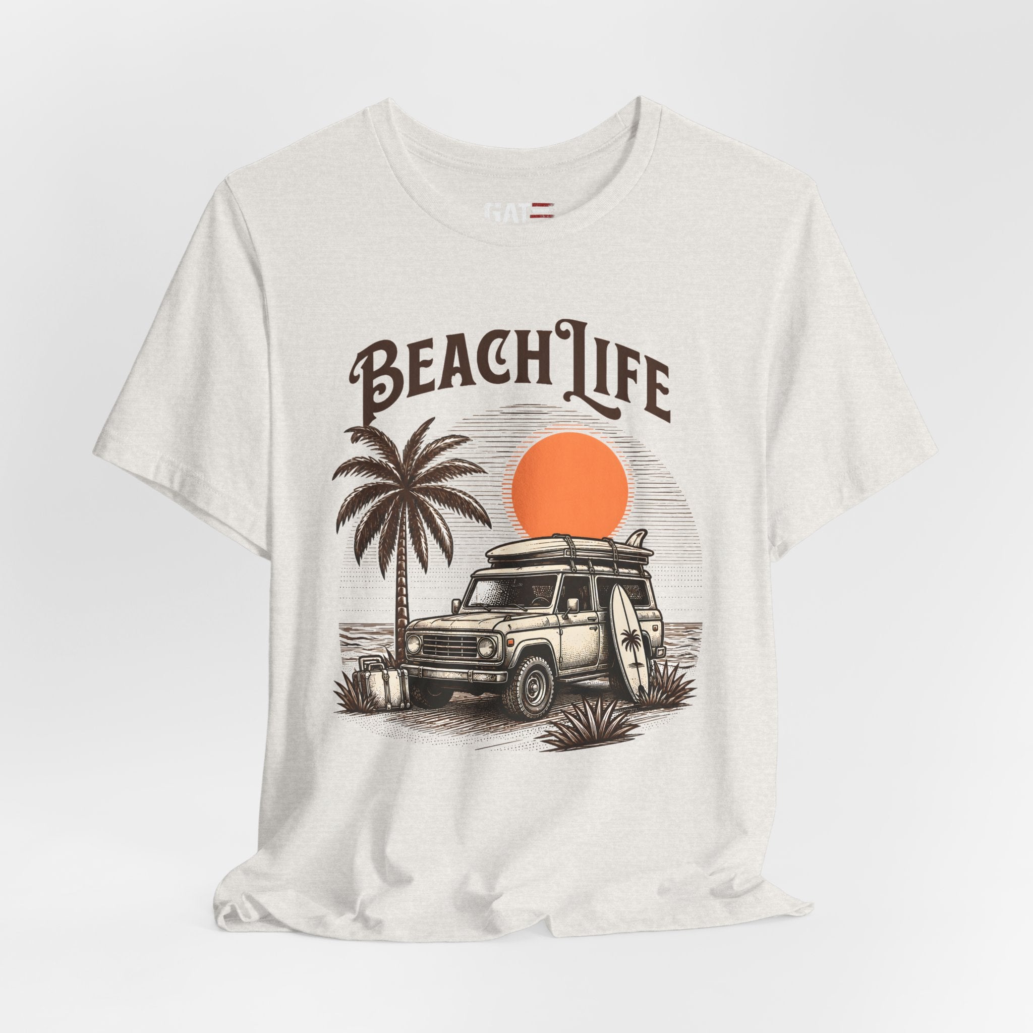 Beach Life Shirt, Retro VW Bus T Shirt, Vintage Camper Van Tee, Coastal Vacation Shirt, Summer Beach Graphic Tee, Surf Style Shirt, Van Life