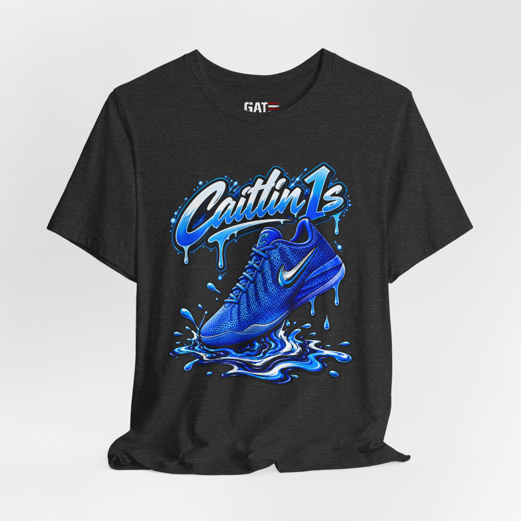 Caitlin Clark Caitlin 1s Racer Blue Drip Sneaker Shirt