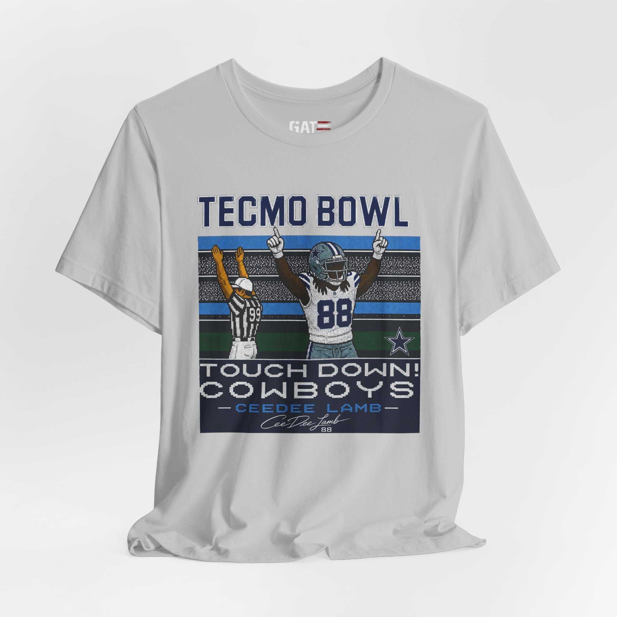 Copy of Retro CeeDee Lamb Shirt, Tecmo Bowl Inspired Cowboys Football Tee, Vintage 8 Bit Gamer Shirt, Touchdown Graphic Tee