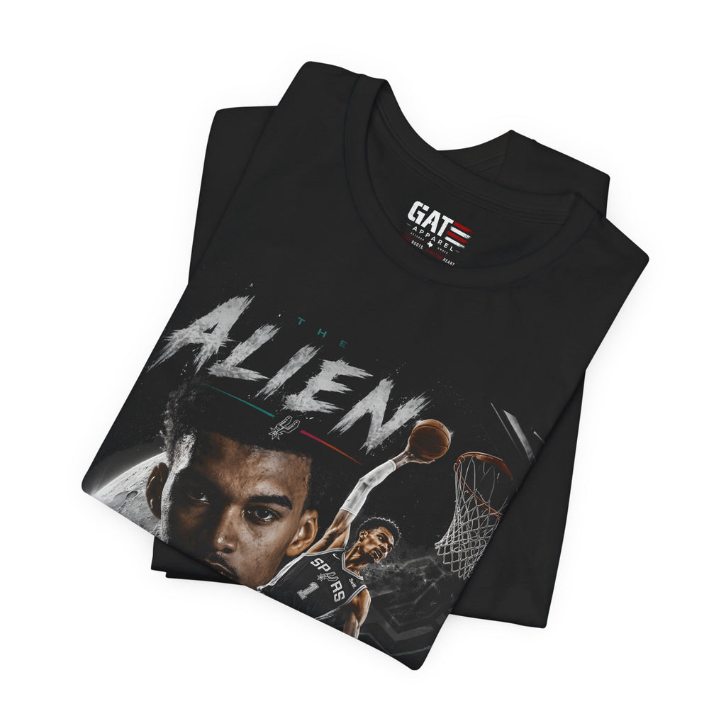 The Alien Wemby Shirt  Welcome to Planet Wemby San Antonio Basketball Graphic Tee