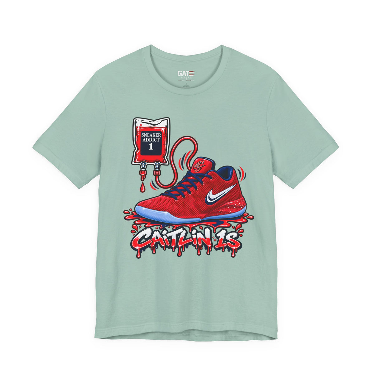 Caitlin Clark Caitlin 1s Addict Red Sneaker Shirt