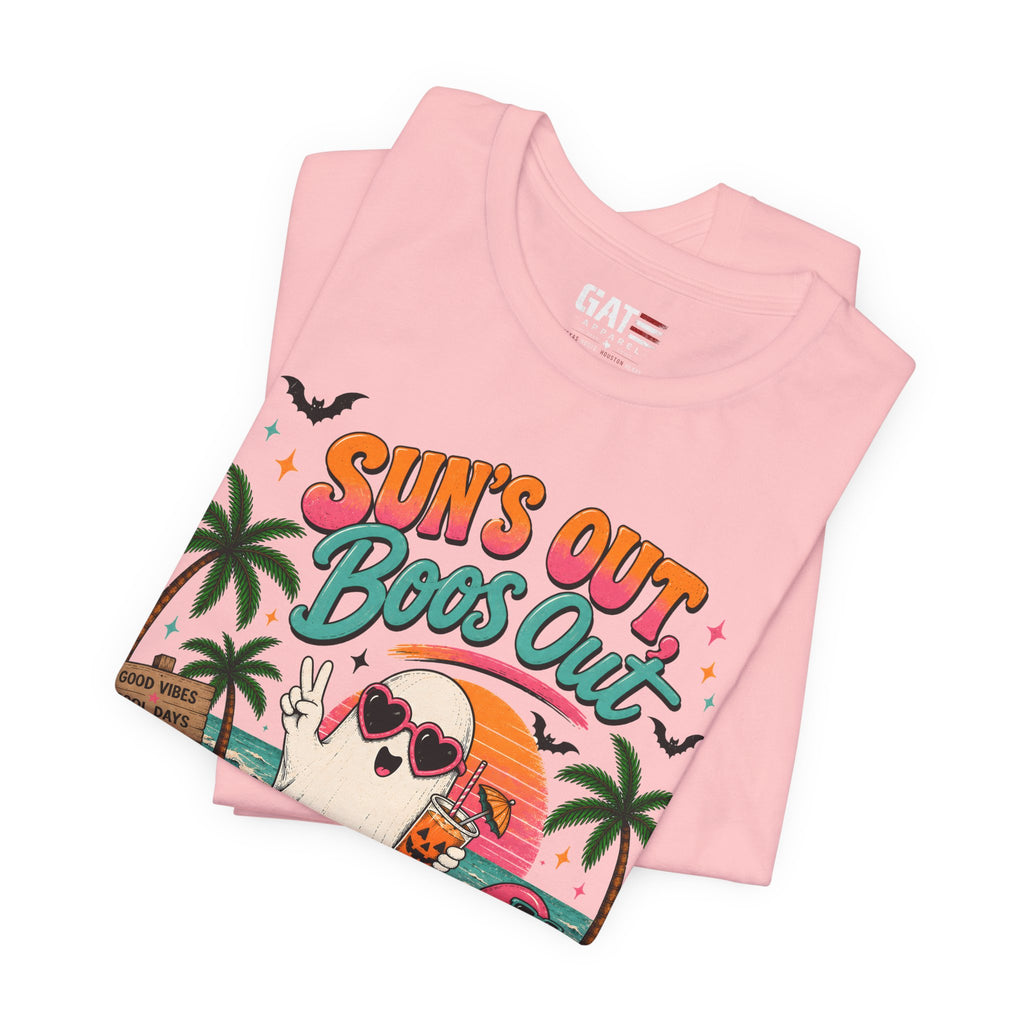 Summerween Shirt, Spooky Beach Shirt, Ghost Beach Tee, Halloween Beach Shirt, Coastal Halloween Tee, Tropical Ghost Shirt