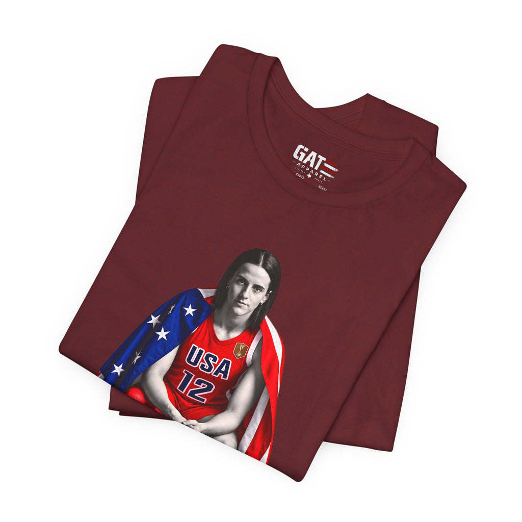 Caitlin Clark Team USA Shirt | Indiana Fever WNBA Tee